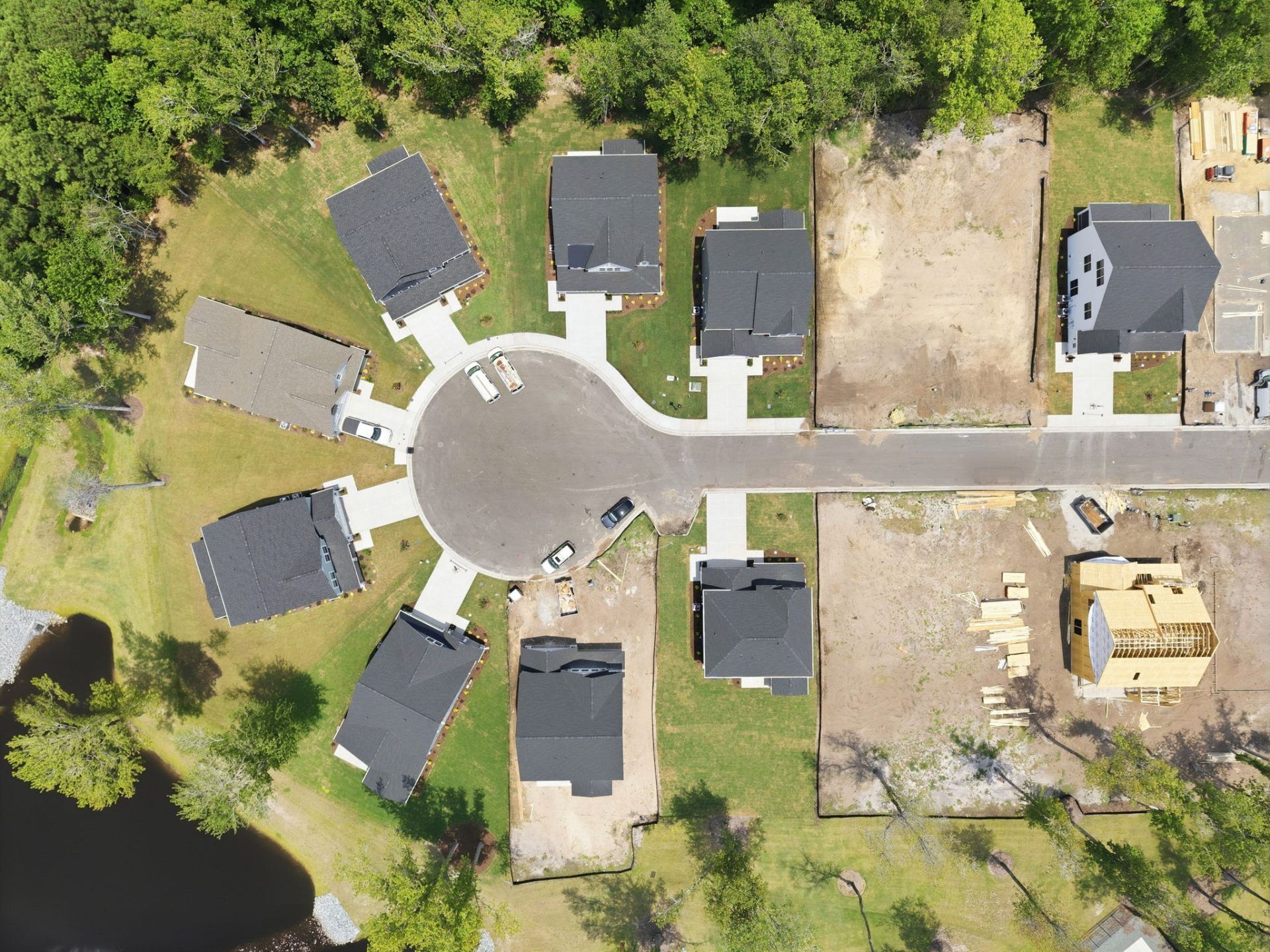 Drone Birds Eye View Shot