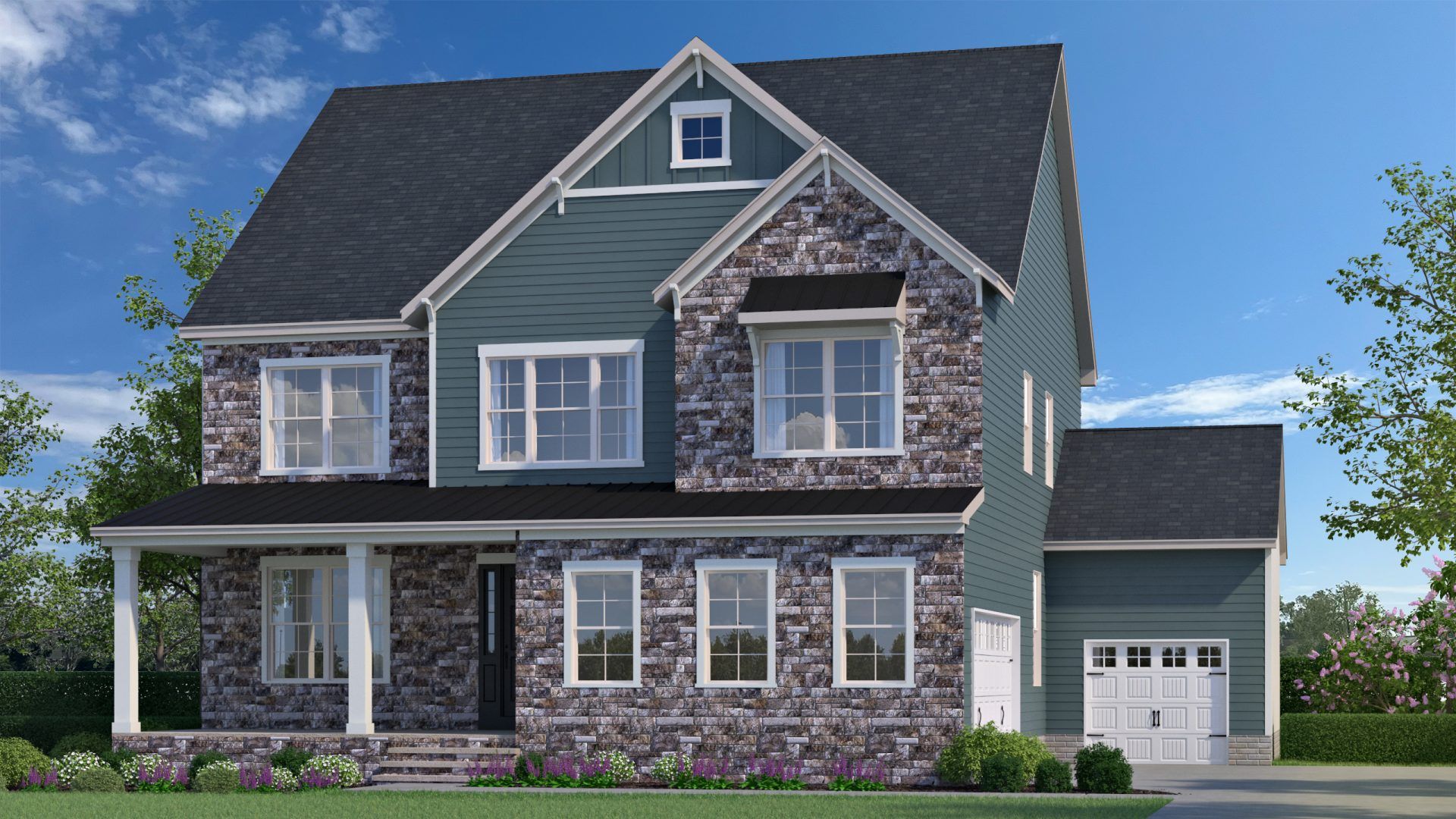 Farmhouse A 3 Car Garage