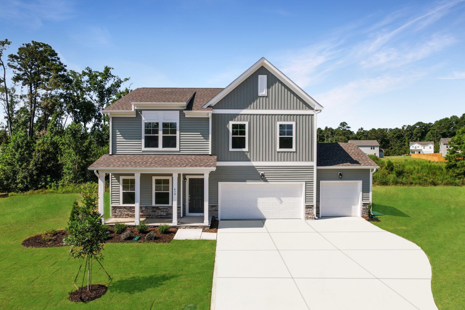 Farmhouse C - 3 Car Garage