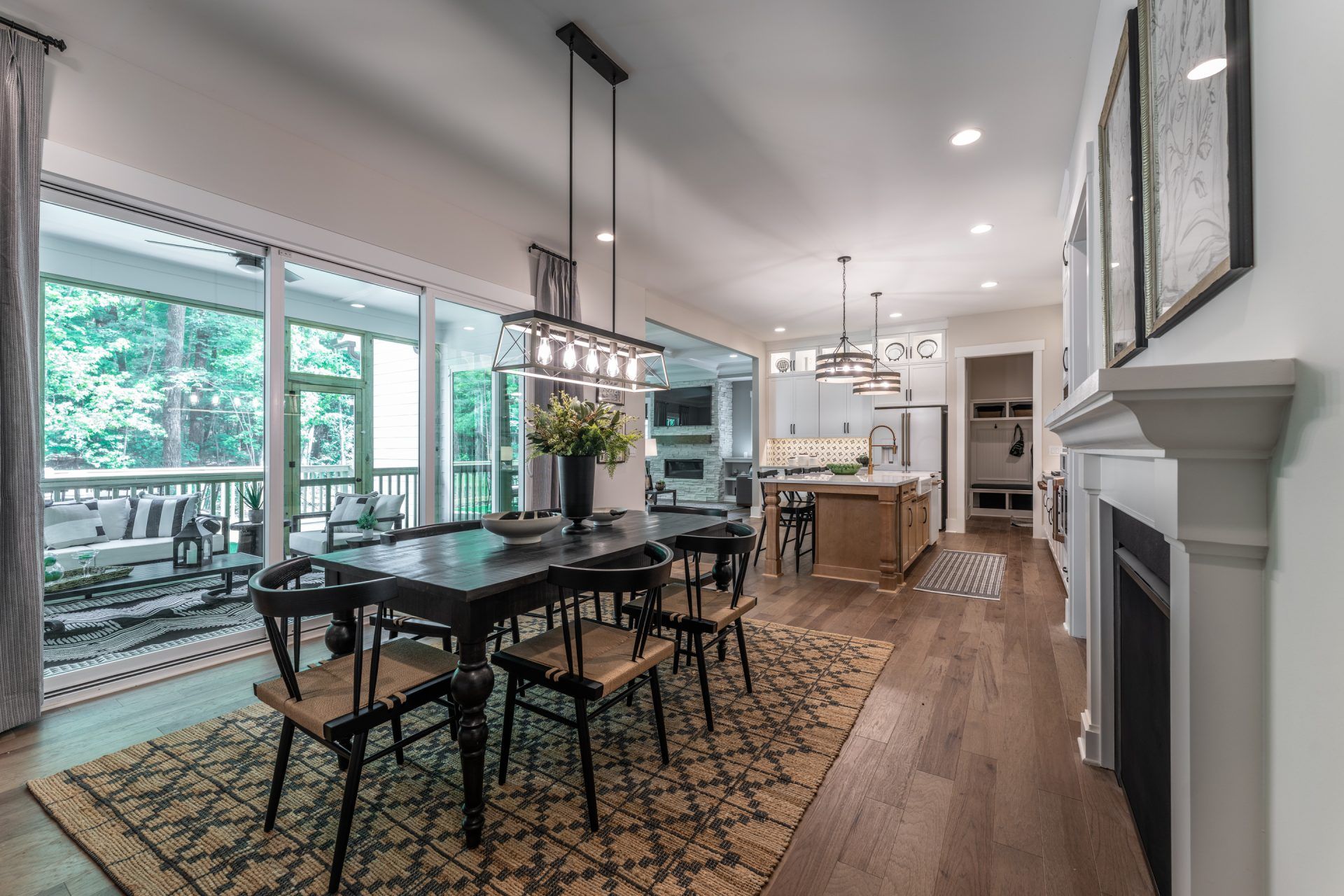 10. HHHunt Homes Crawford- kitchen- Breakfast Nook- Screened Porch