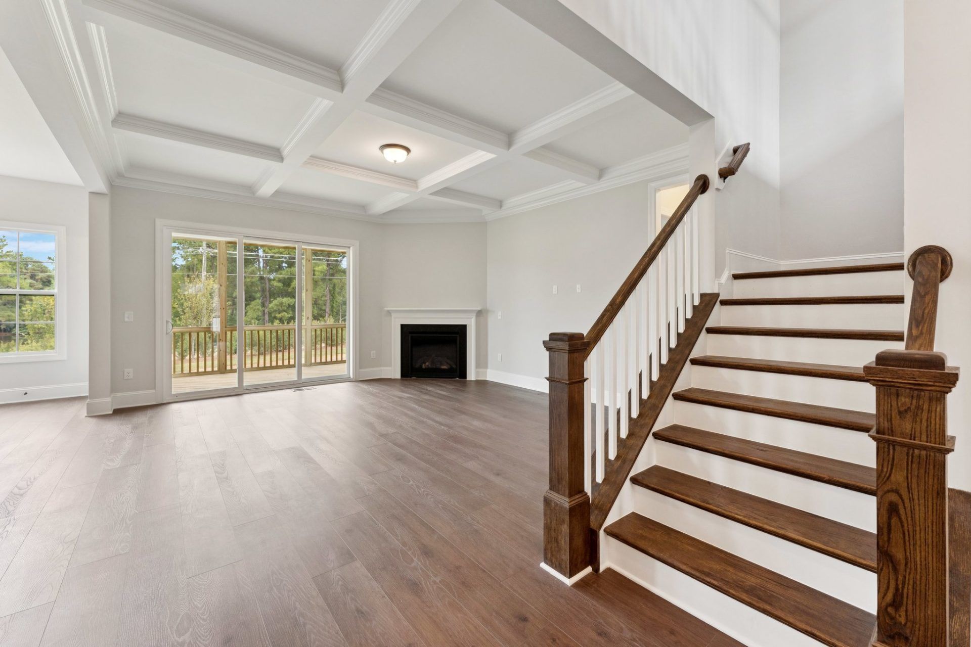 4-HHHunt Homes Galloway Family Room With Tray Ceiling