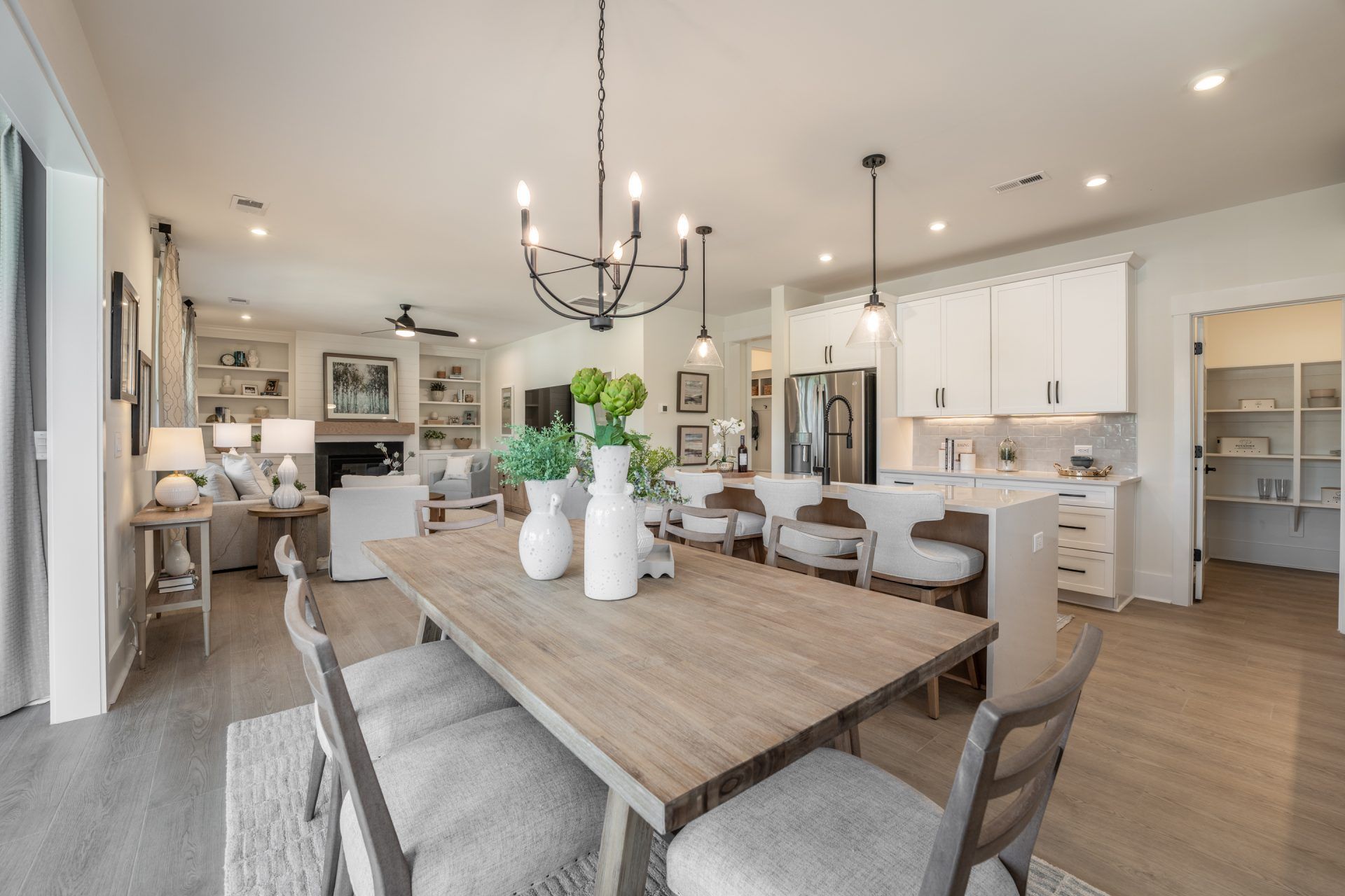 14 HHHunt Homes - Chatham- Dining and Family Room
