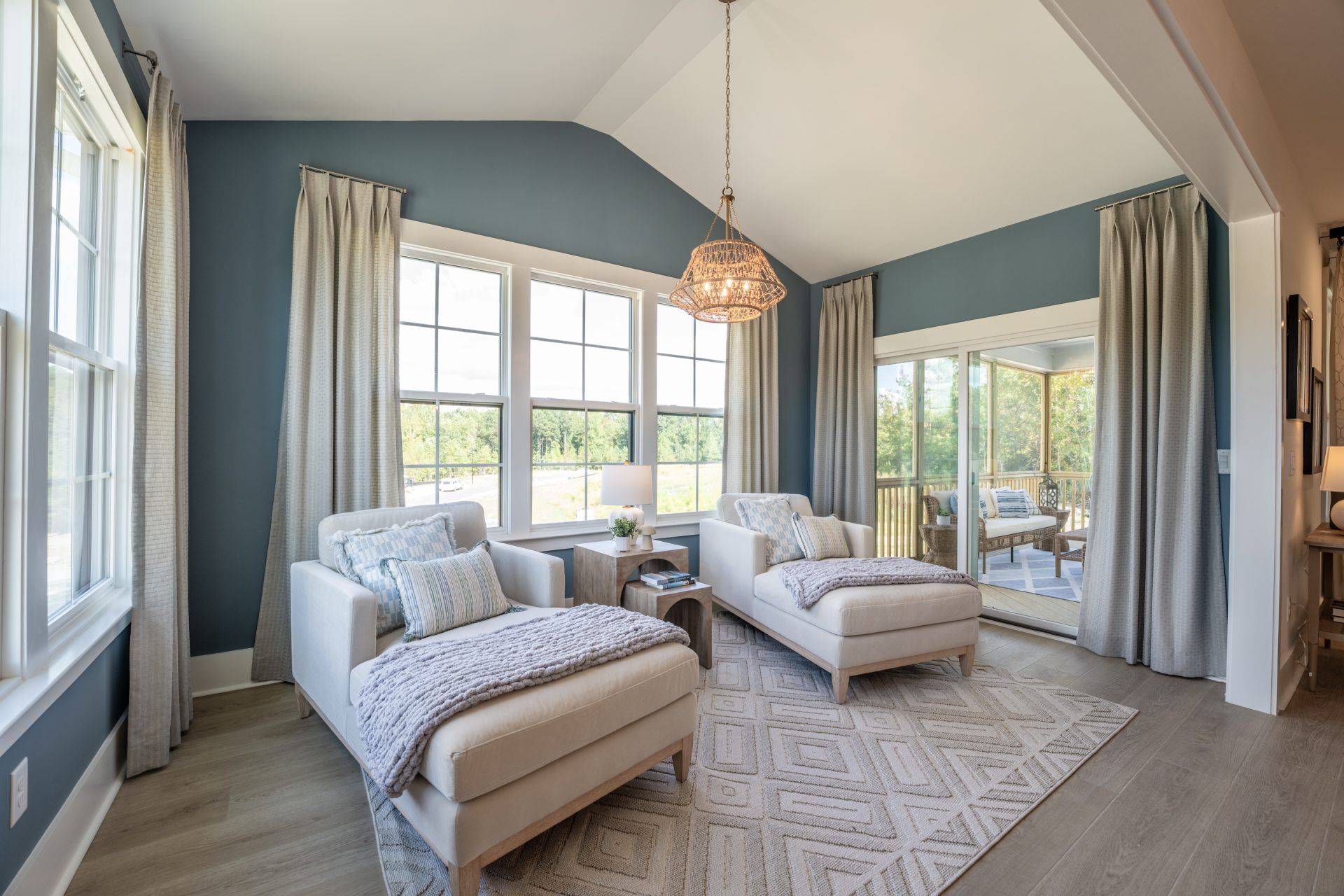 15 HHHunt Homes - Chatham - Morning Room with Screened Porch