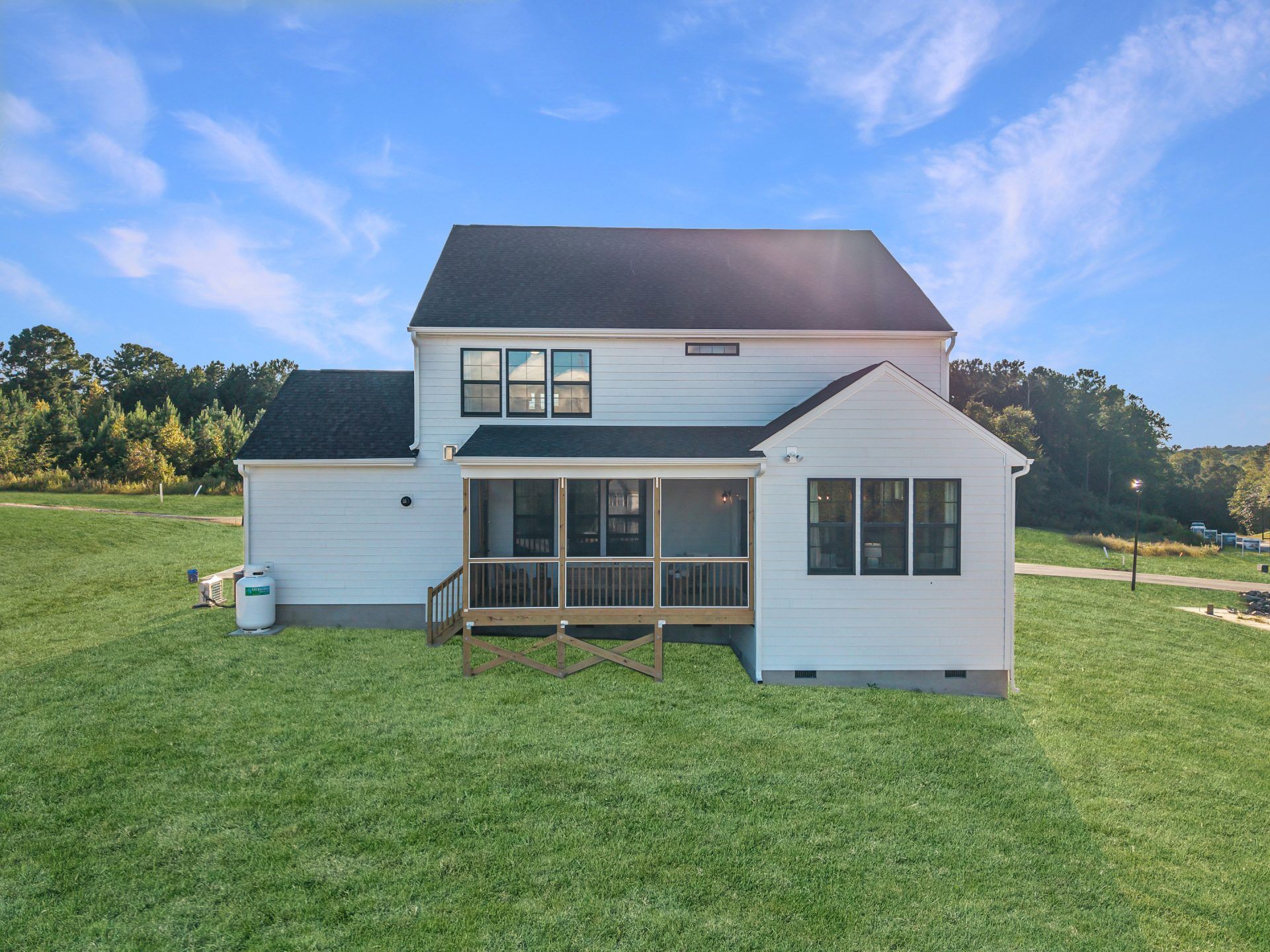 44 HHHunt Homes - Chatham- Rear with Screened Porch