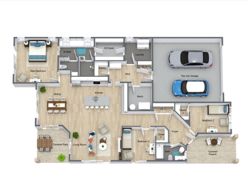 Mendocino Estate Floor Plan