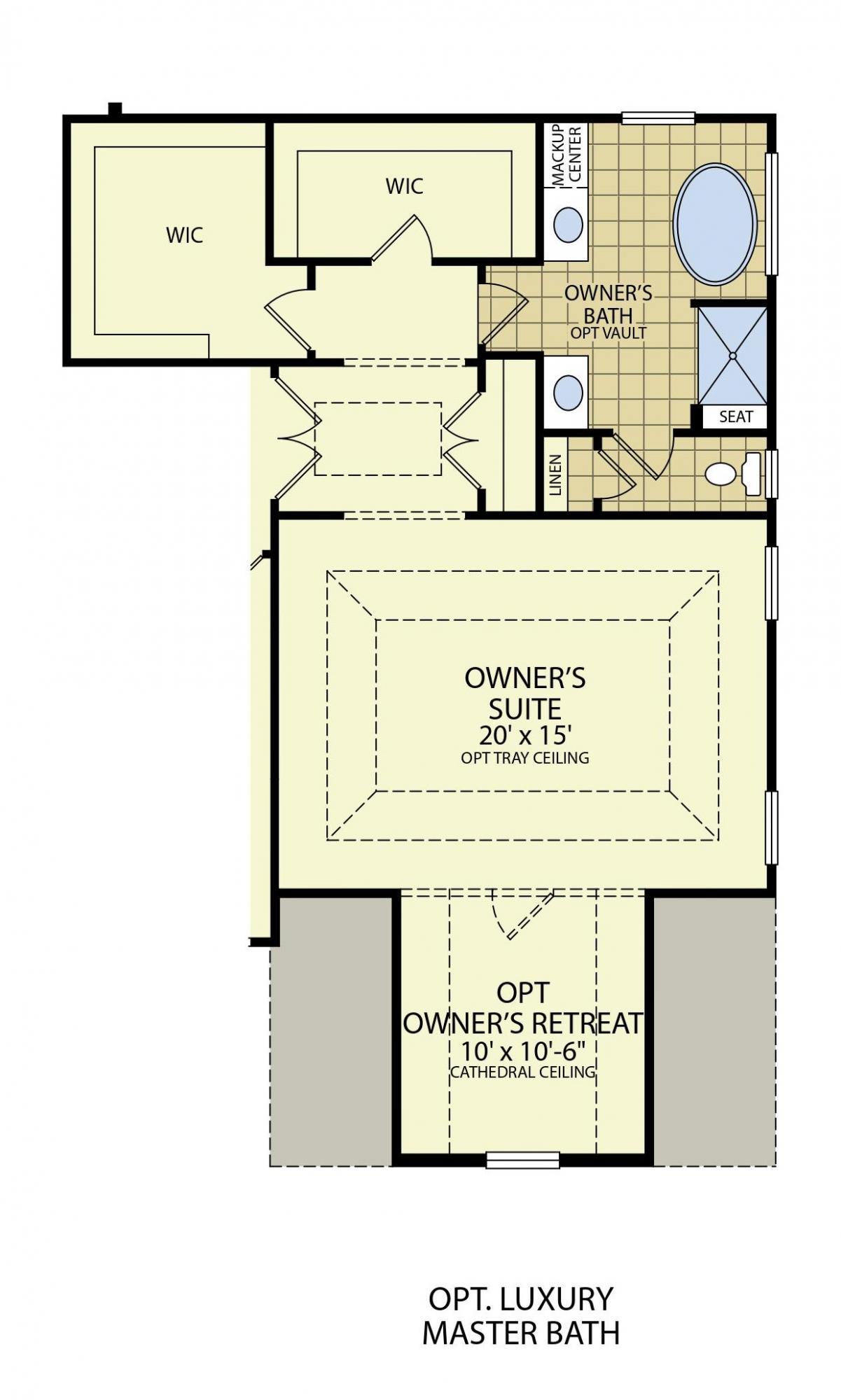 3391-Roosevelt - Optional Luxury Master Bath- Floorplan