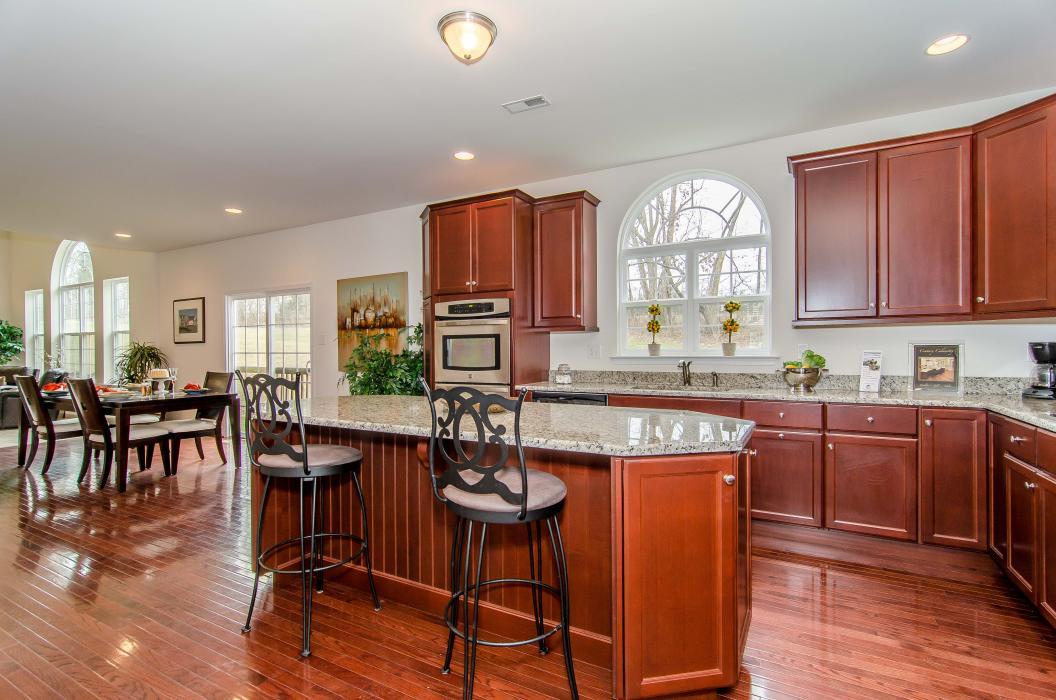 Open Concept Kitchen Interior In A New Home From Hallmark Homes