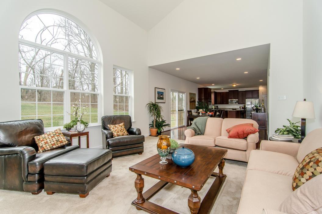 Family Room Interior In A New Home From Hallmark Homes