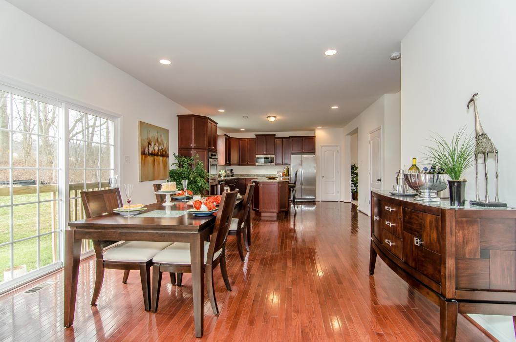 Breakfast area Interior In A New Home From Hallmark Homes