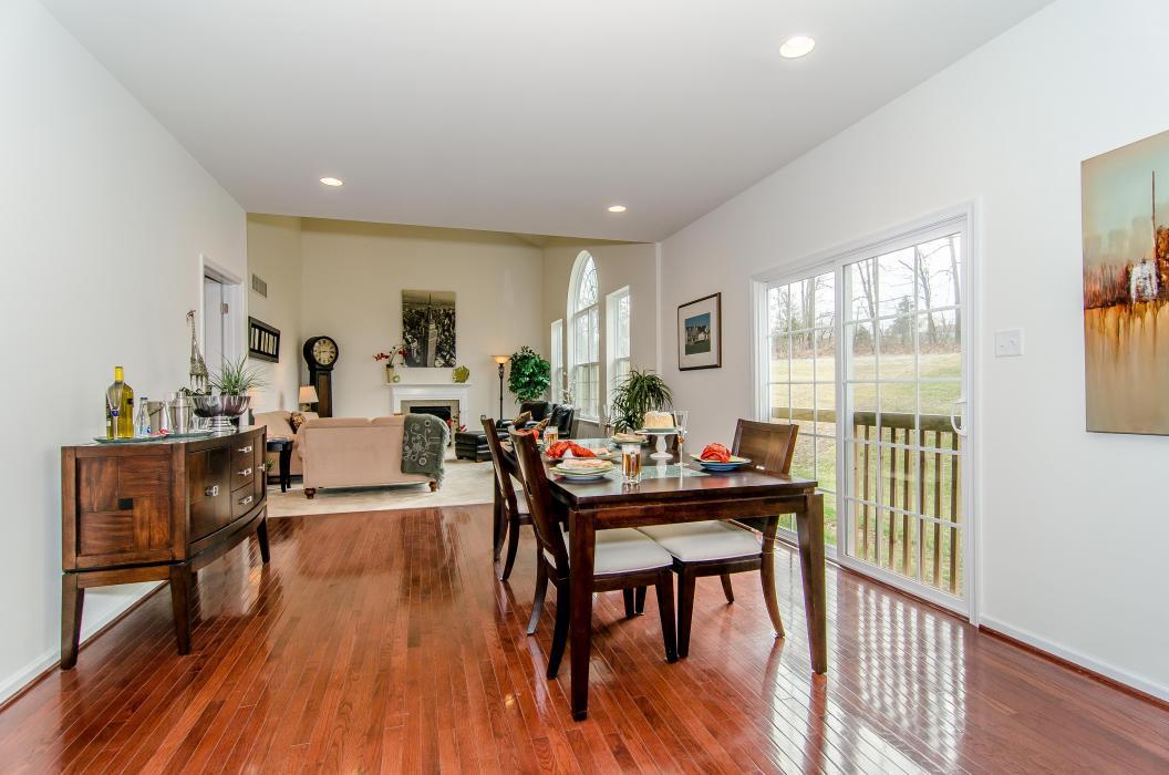Breakfast area Interior In A New Home From Hallmark Homes