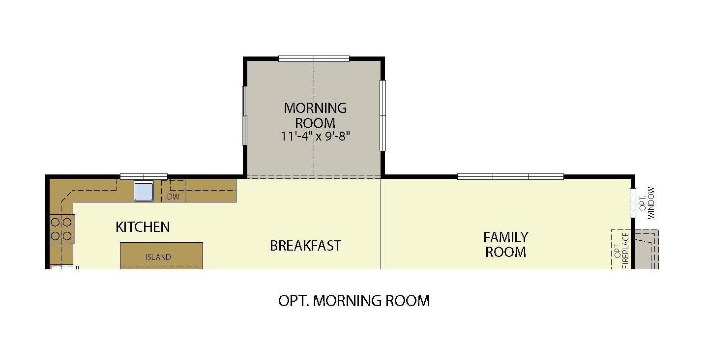 2603 Kennedy - Opt Morning Room Floor Plan From Hallmark Homes
