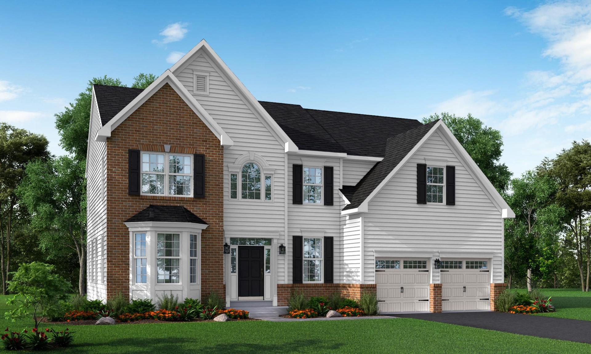 2603 Kennedy Manor-Monarch New Home Exterior From Hallmark Homes