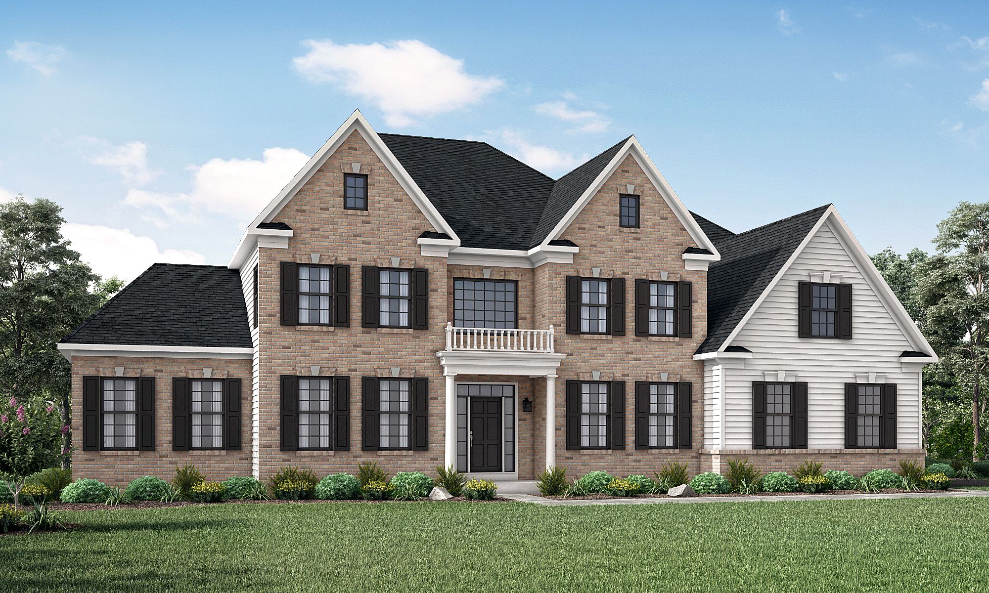 The Eisenhower Grand Manor shown with optional Guest Suite