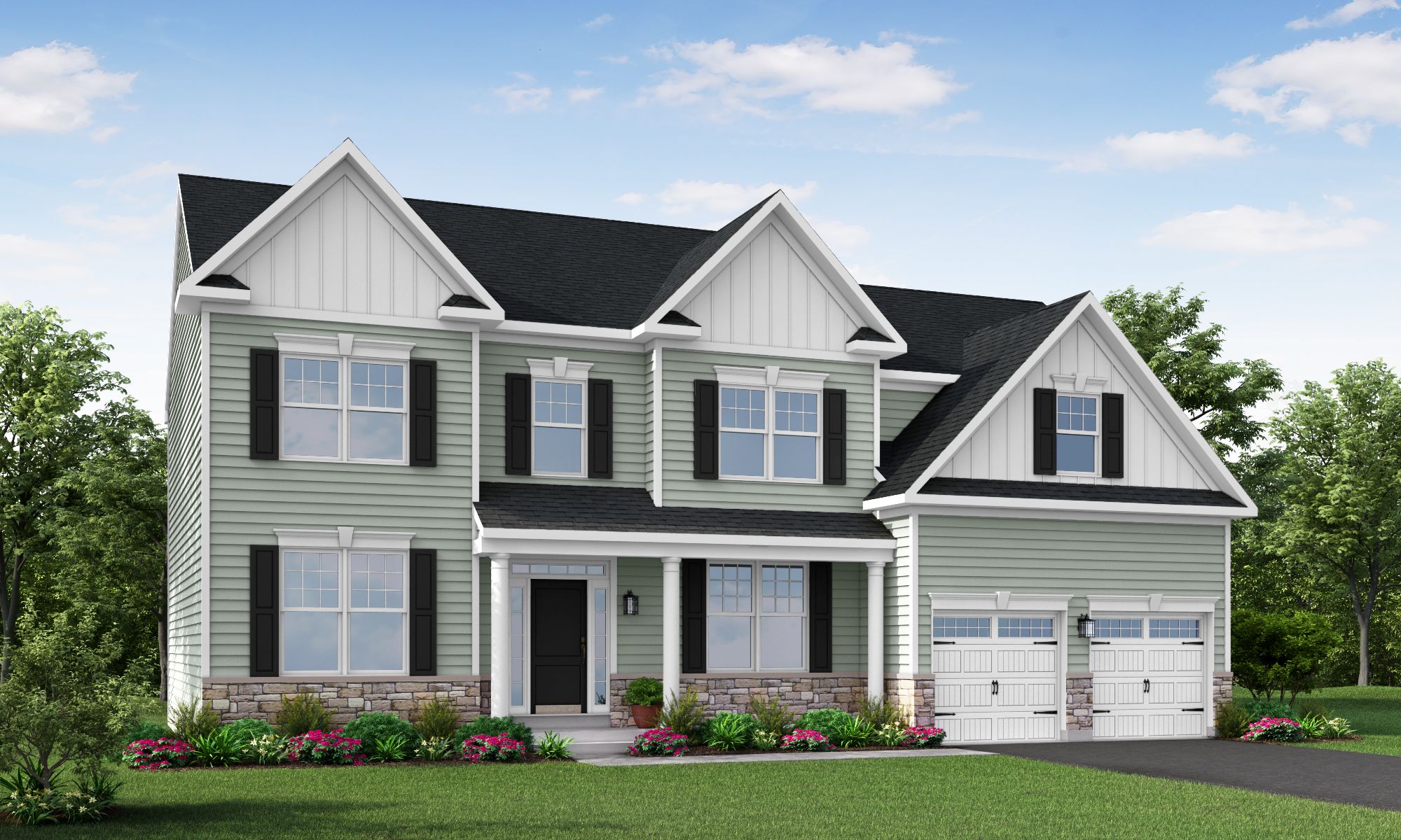 The Madison Farmhouse Front Entry