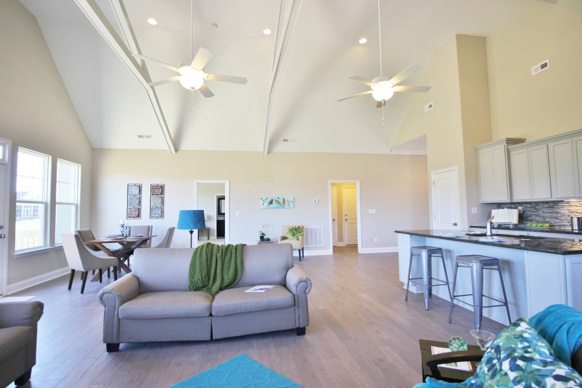 staged living area