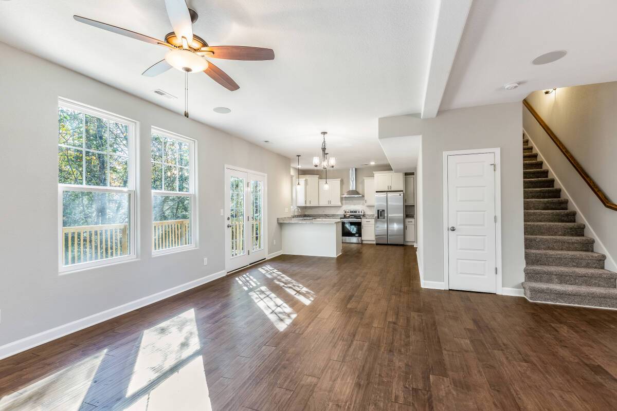 breakfast nook and kitchen