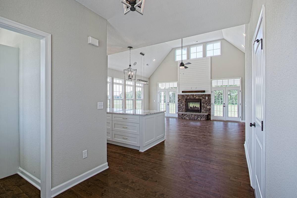 entrance view open concept