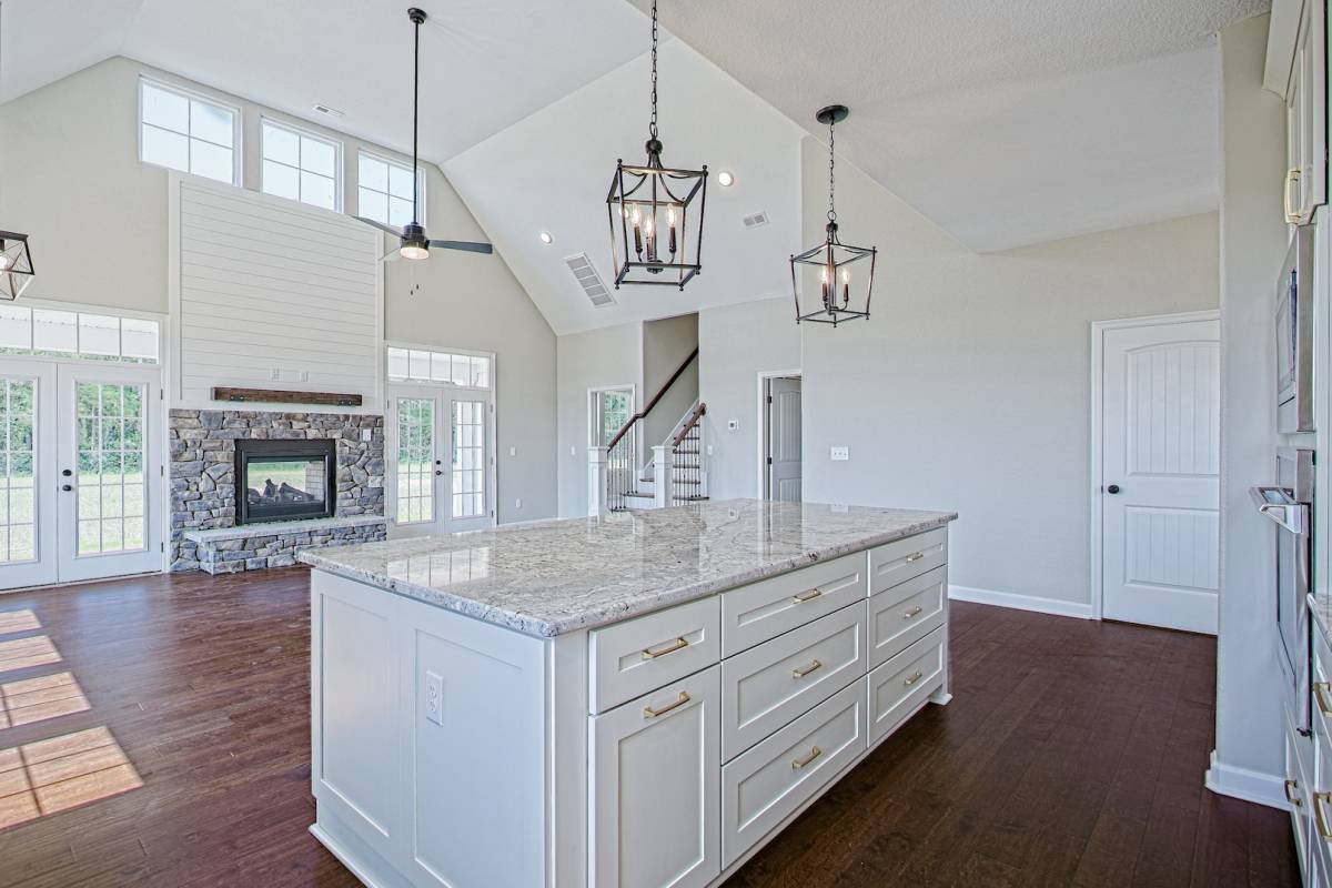 kitchen island living room