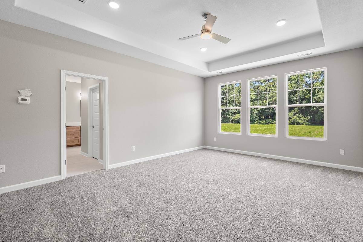 primary bedroom tray ceiling