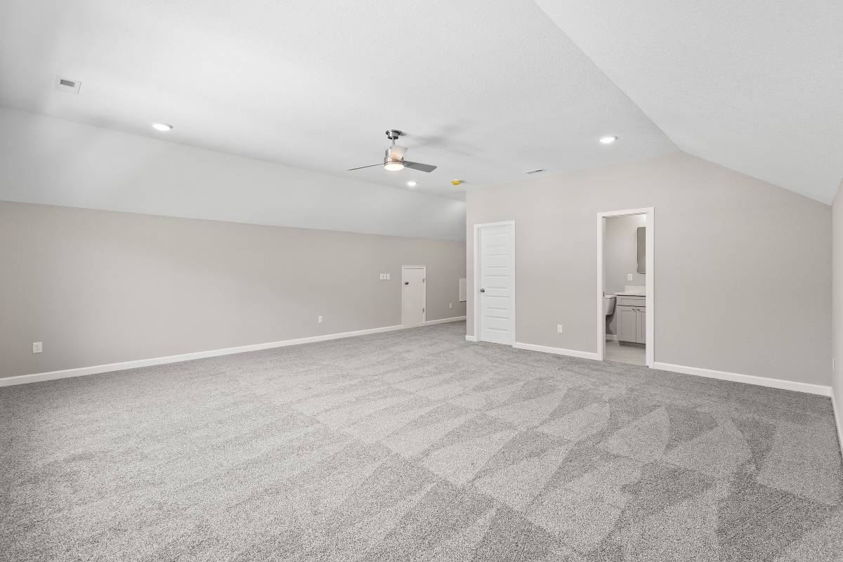 large finished room over garage