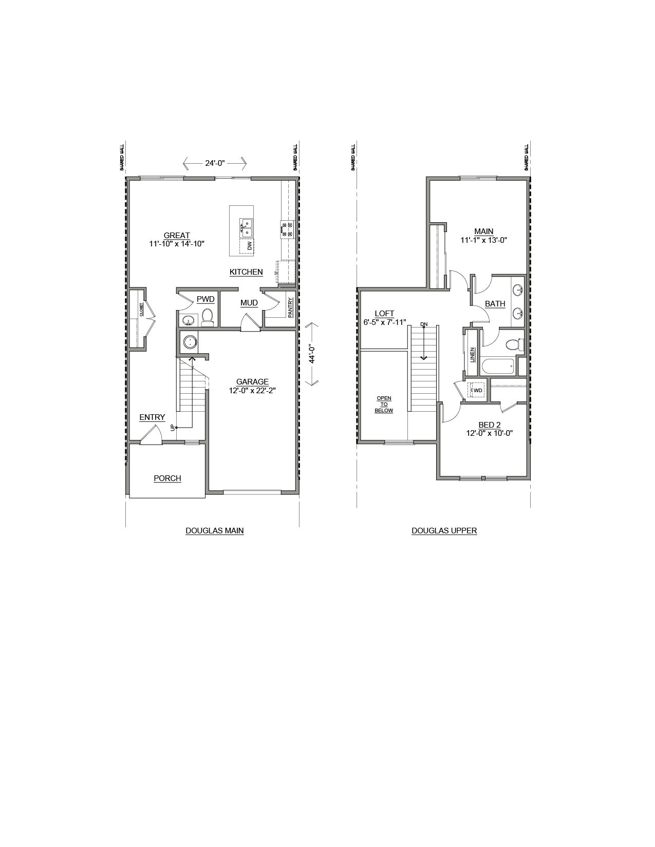 Douglas Black and White Parkside 12