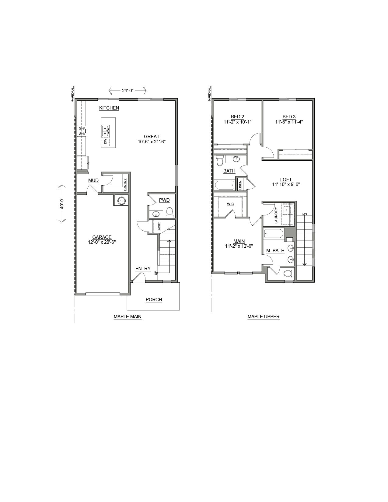Maple Black and White Parkside 13