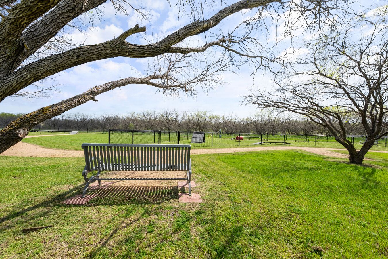 3-acre park with dog park and walking trail