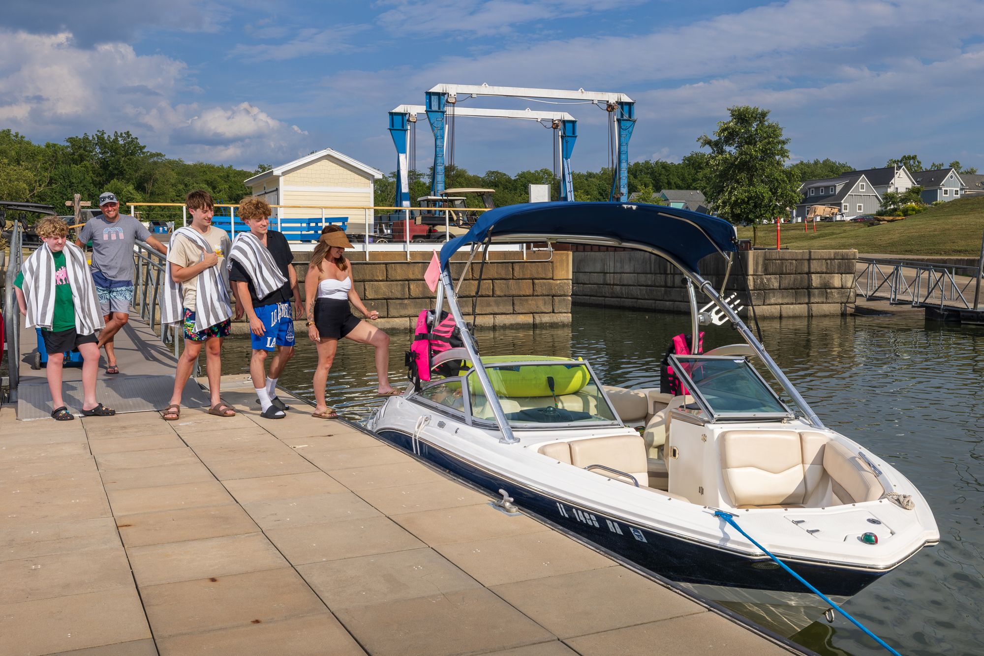 In partnership with Quest Watersports, Heritage Harbor has on-site recreation rentals and an annual boat club membership.
