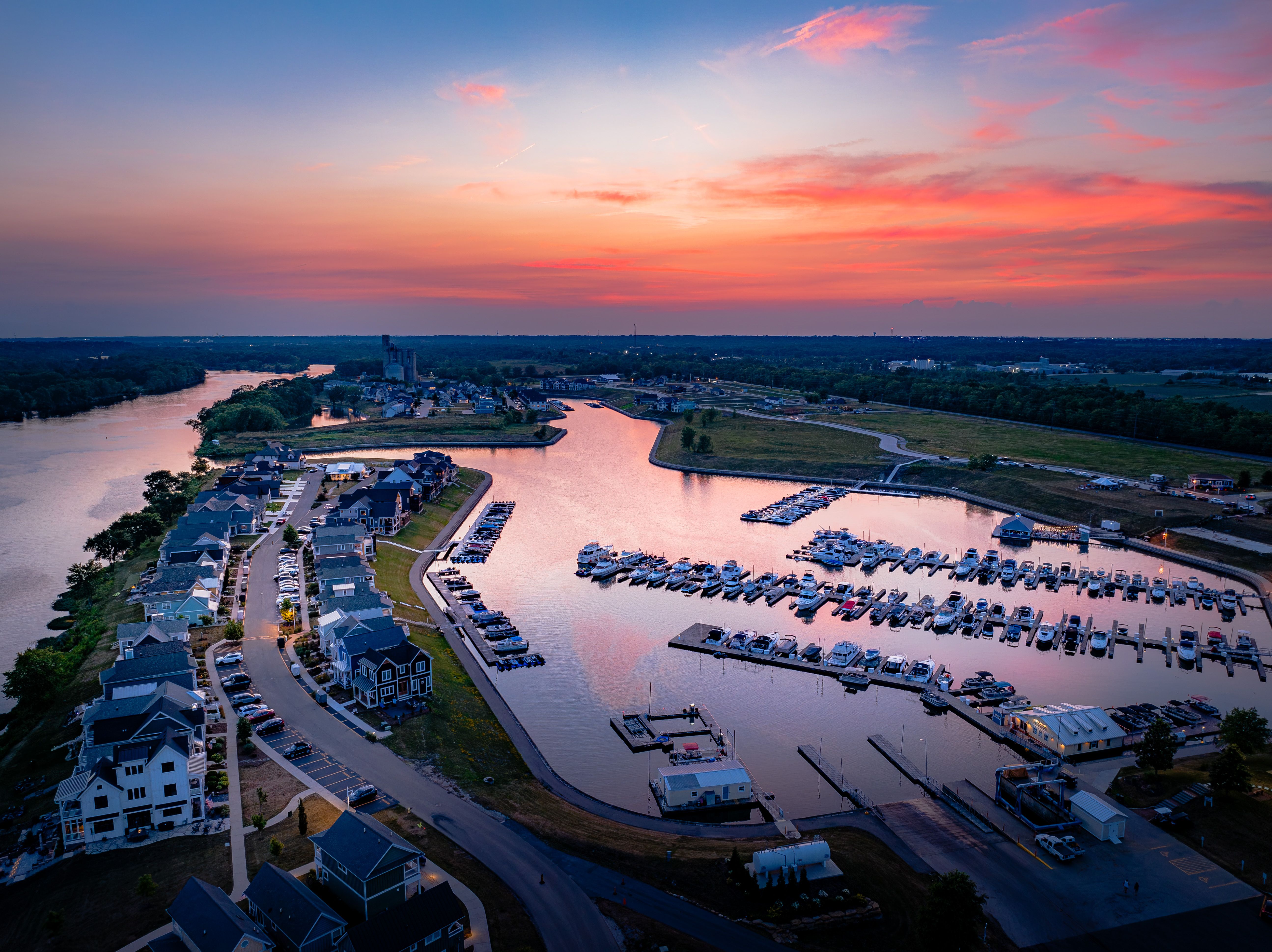 Sunsets at the Harbor are incredible.