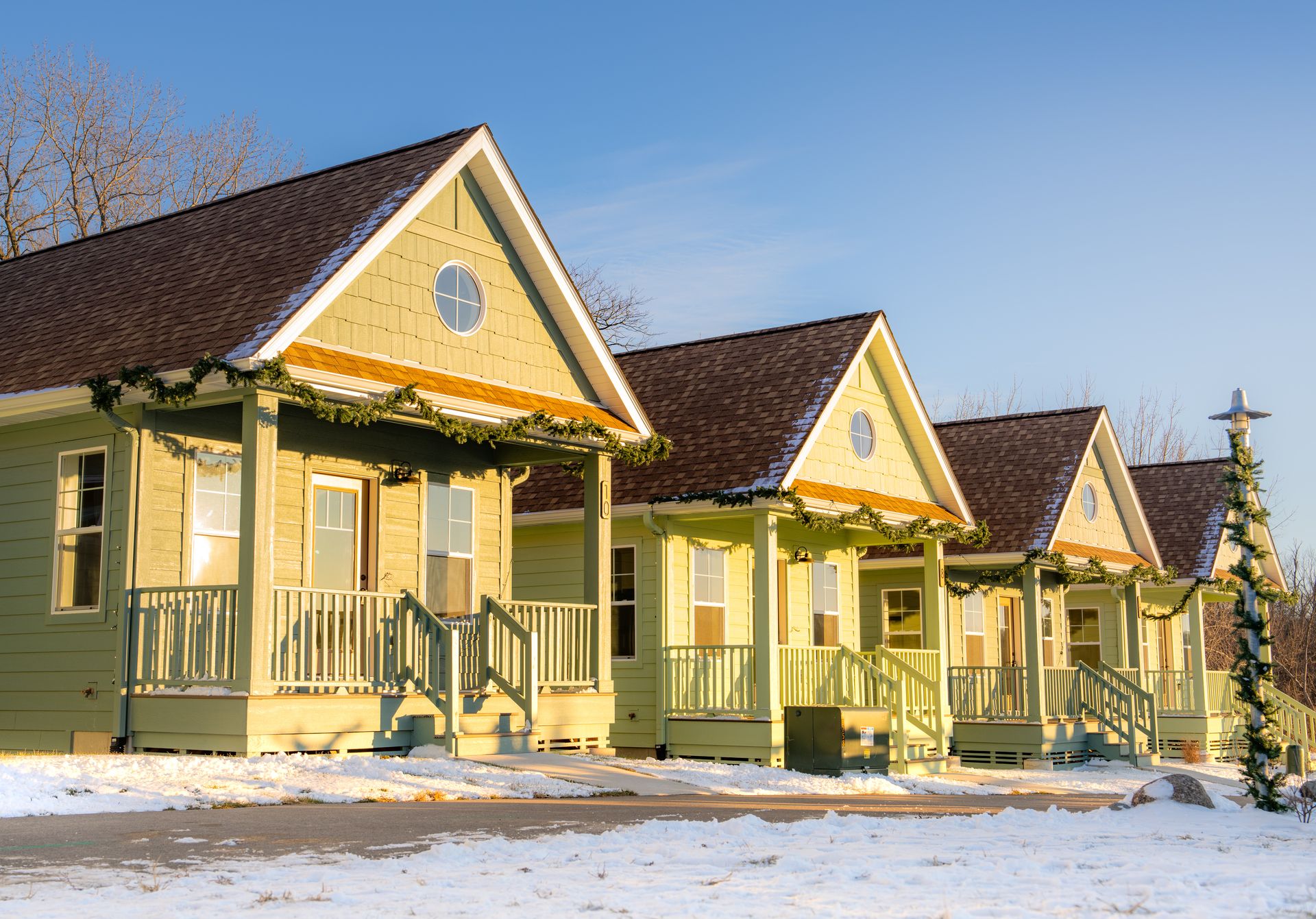 The Canopies in Navvy Town are always cute in the winter.