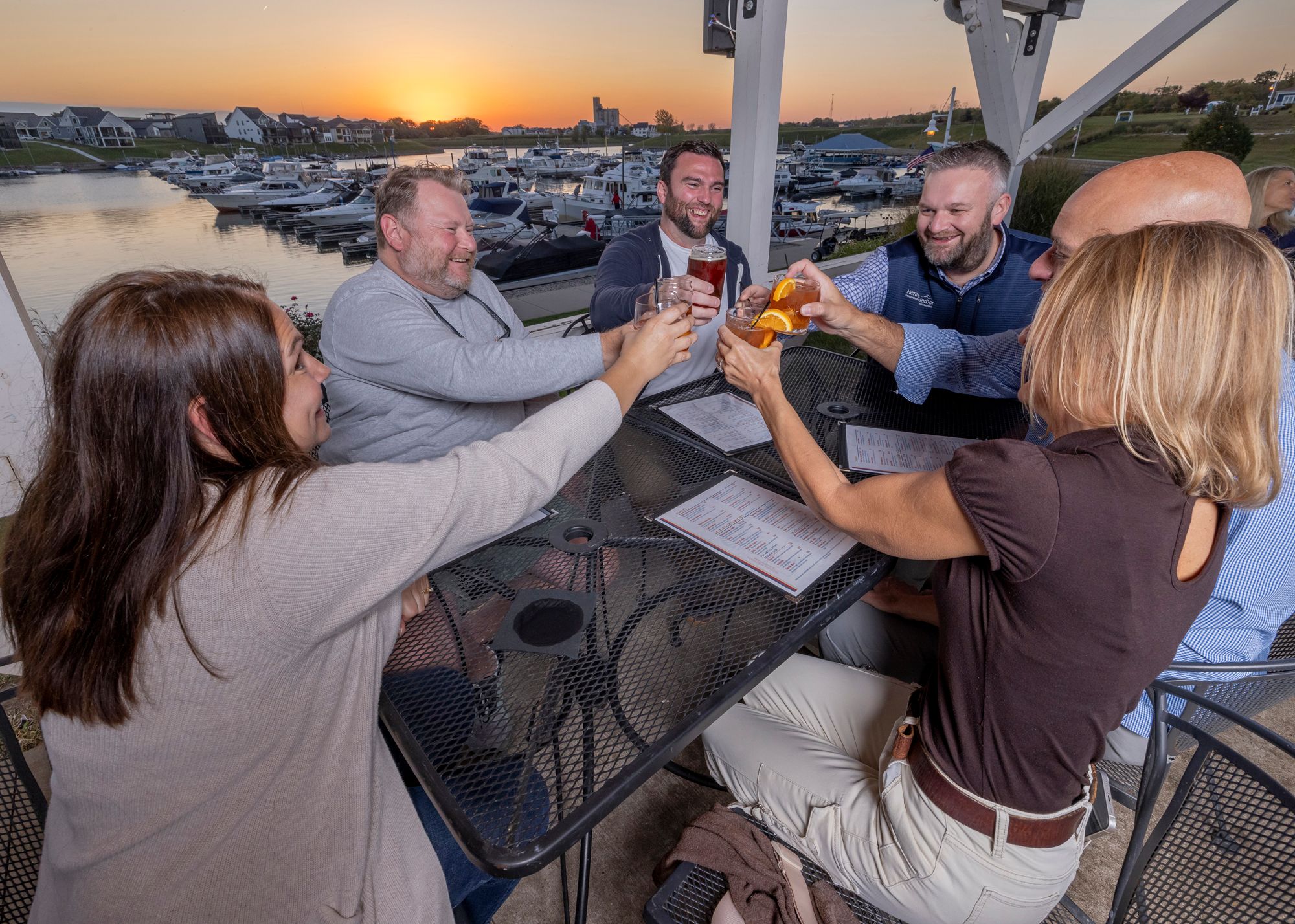 Heritage Harbor has an onsite restaurant.