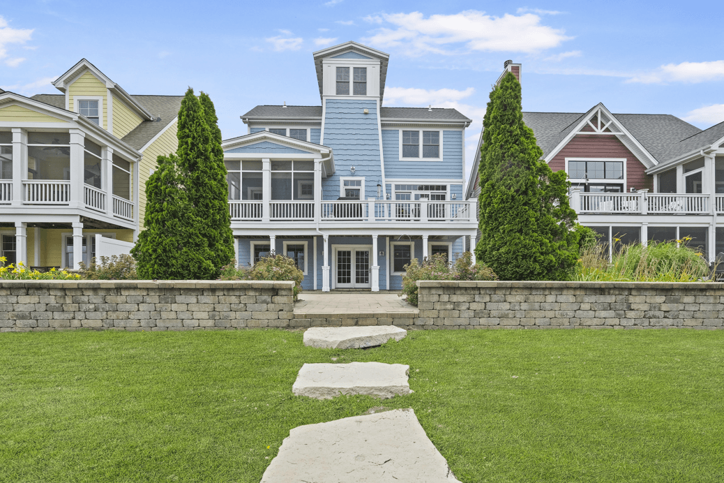 Beautifully unique home homes are scattered across the Heritage Harbor community. 