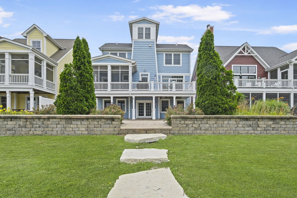 Beautifully unique home homes are scattered across the Heritage Harbor community. 