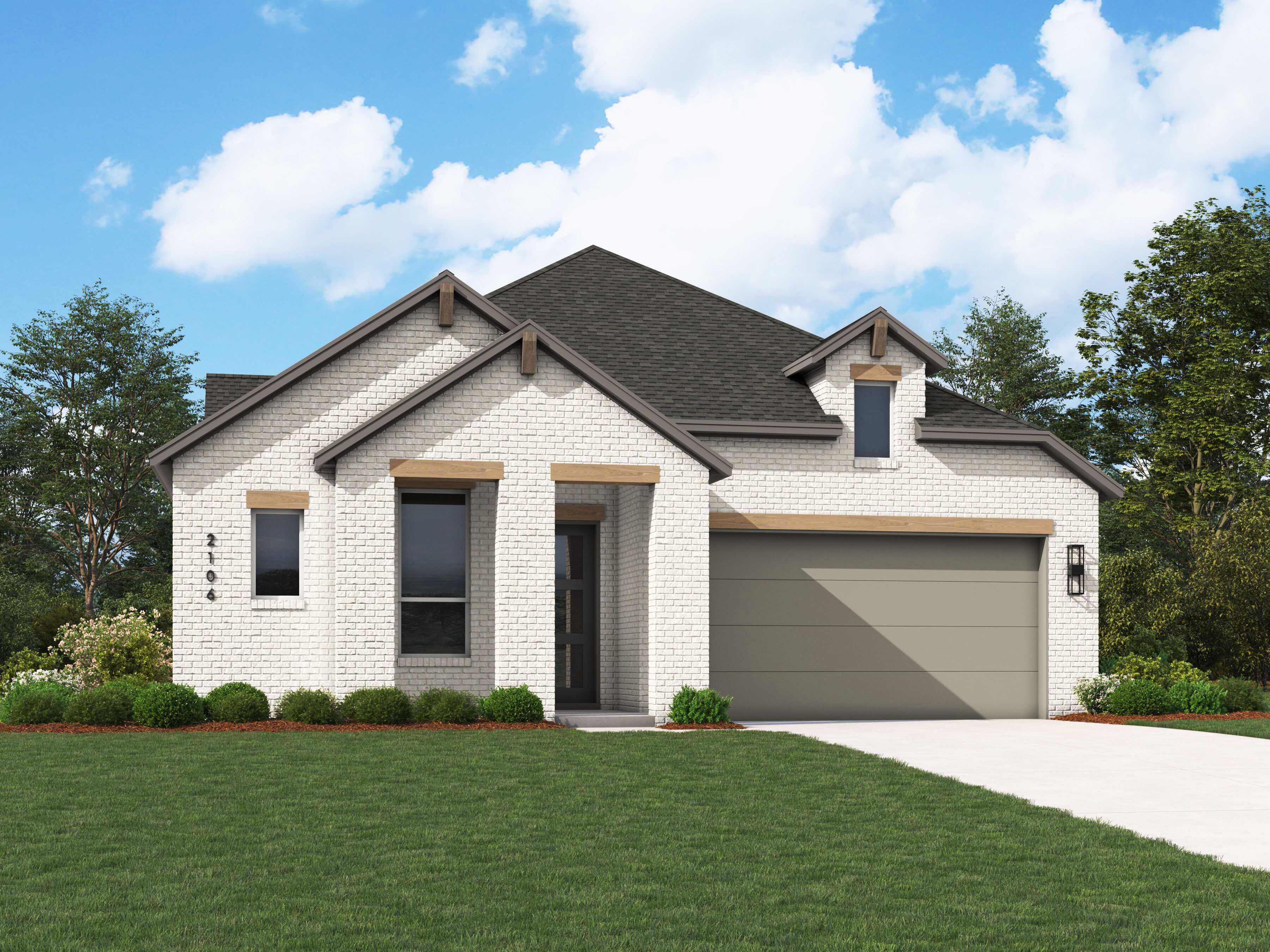 Plan Alton - 6 Creeks at Waterridge: 55ft. lots: Kyle, Texas - Highland Homes