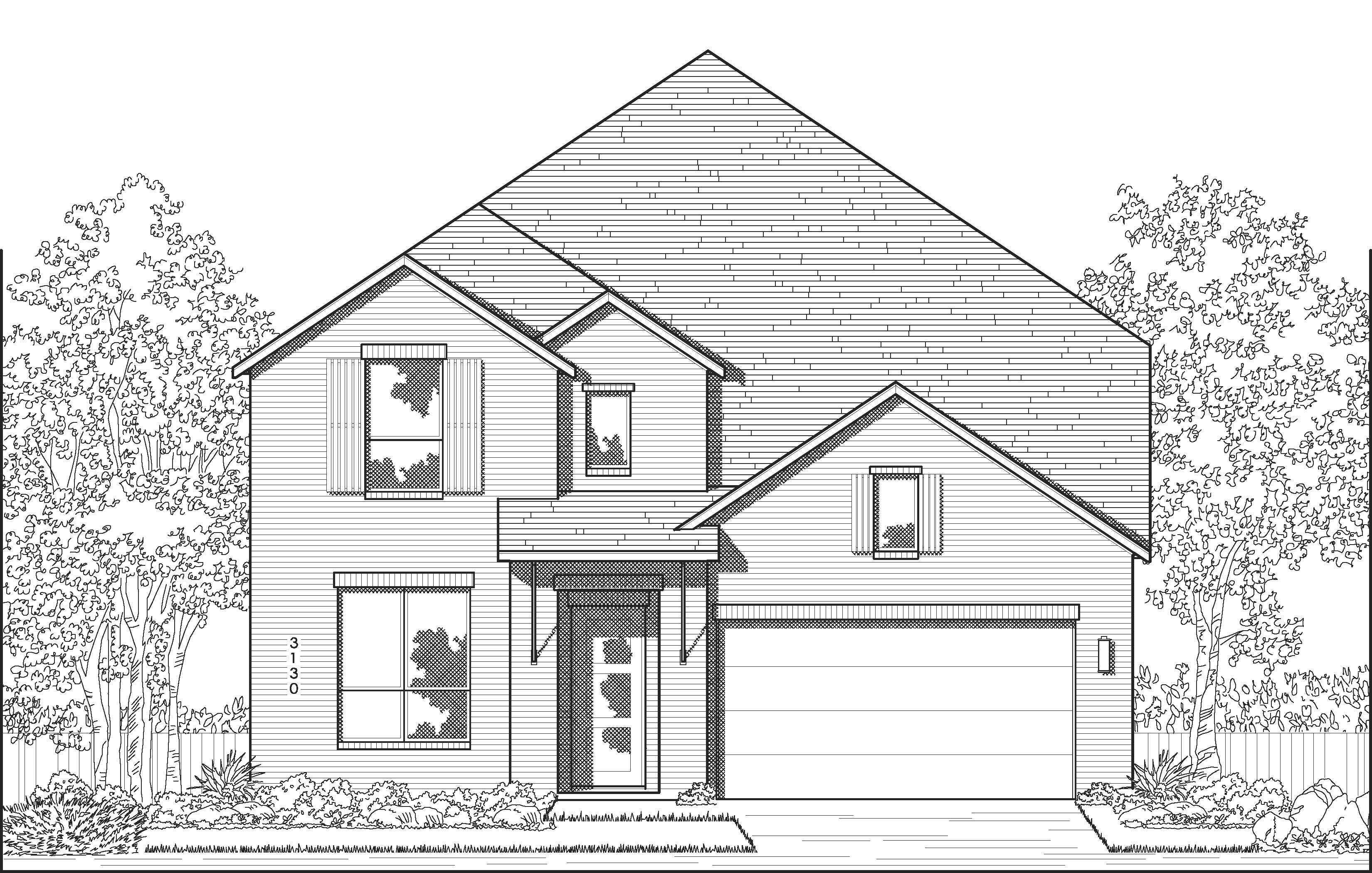 Plan Hanford - Thompson Farms: 50ft. lots: Van Alstyne, Texas - Highland Homes
