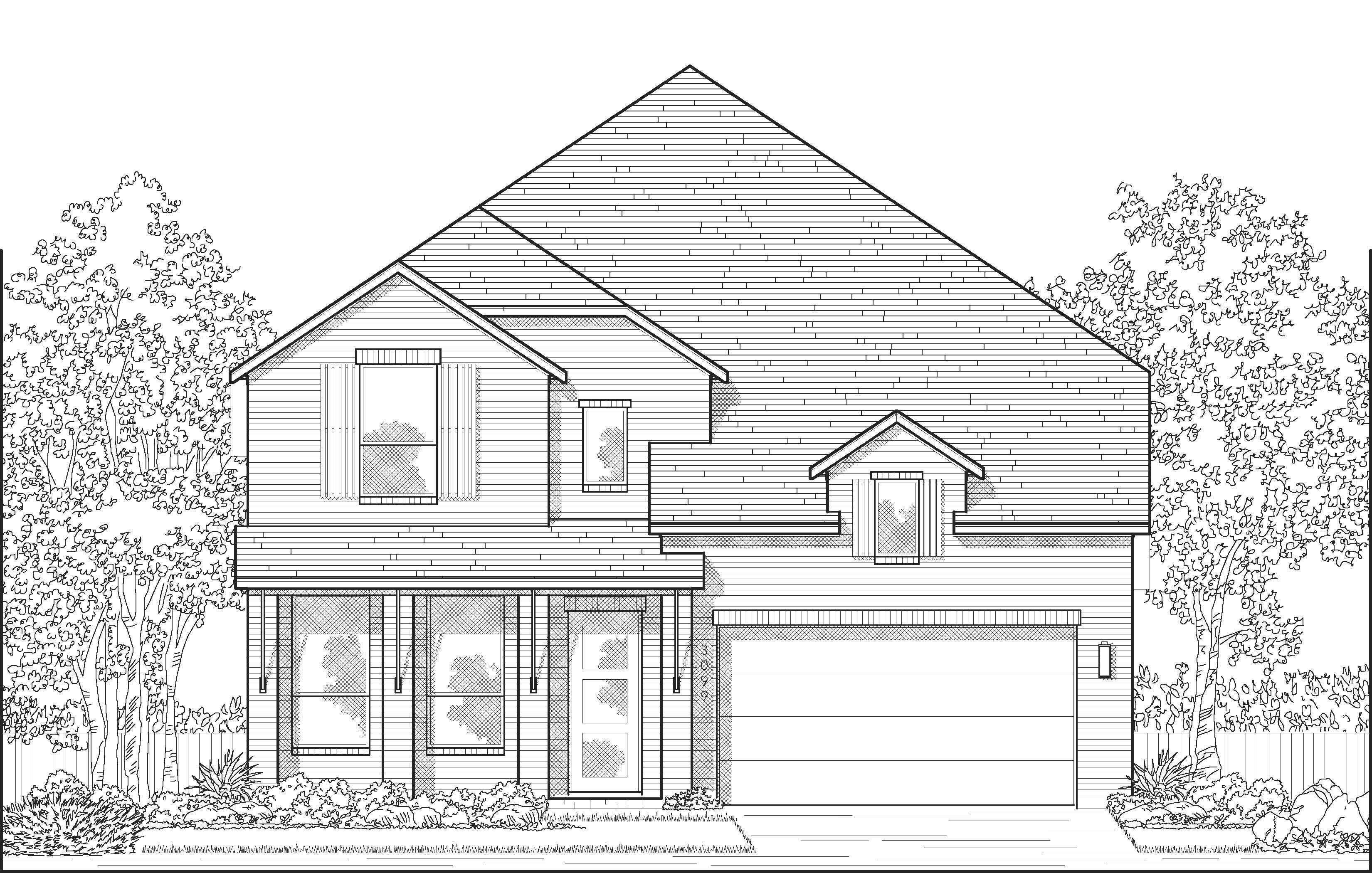 Plan Elmhurst - Cambridge Crossing: 50ft. lots: Celina, Texas - Highland Homes