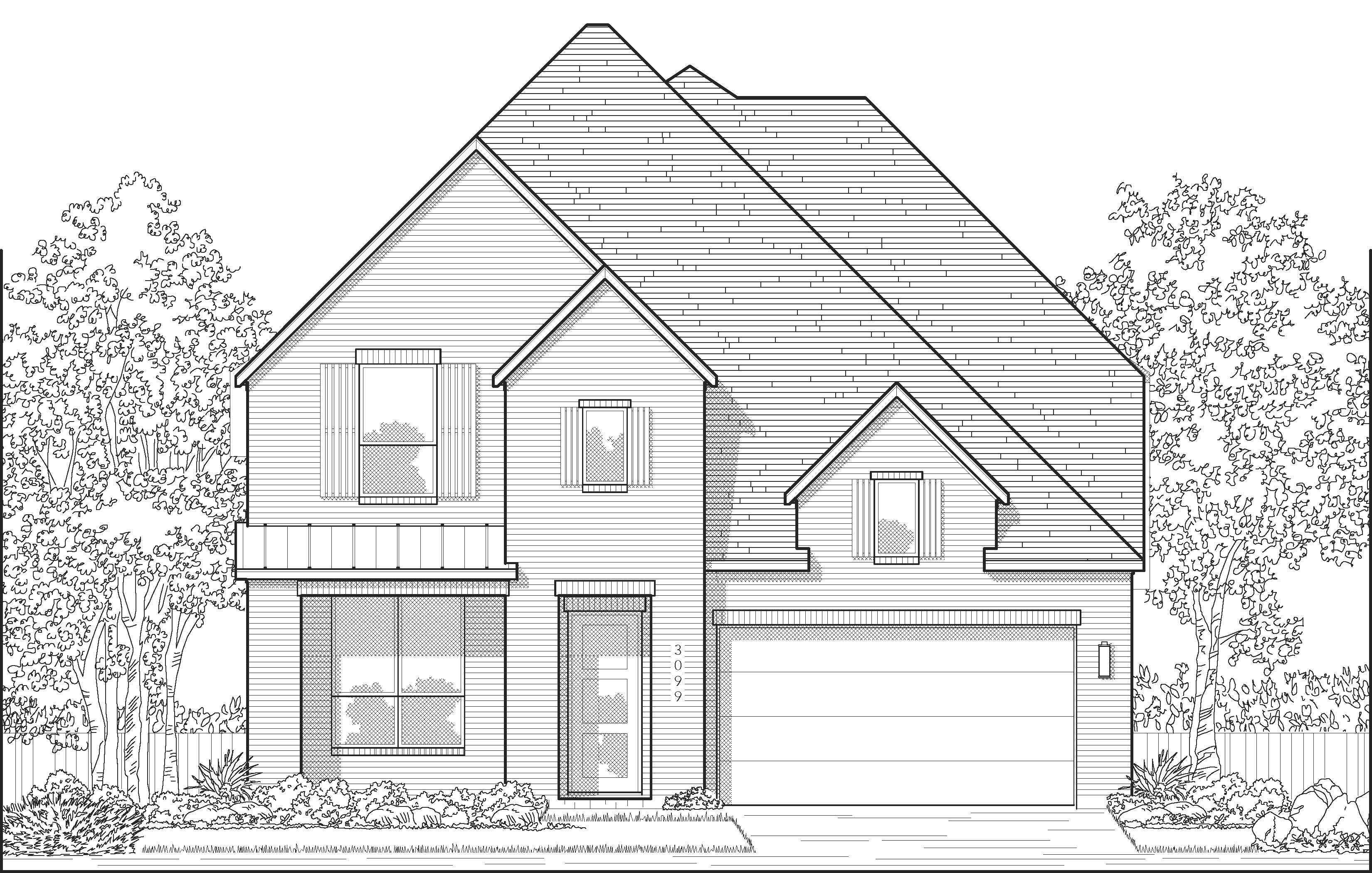 Plan Elmhurst - The Parks at Wilson Creek: 50ft. lots: Celina, Texas - Highland Homes