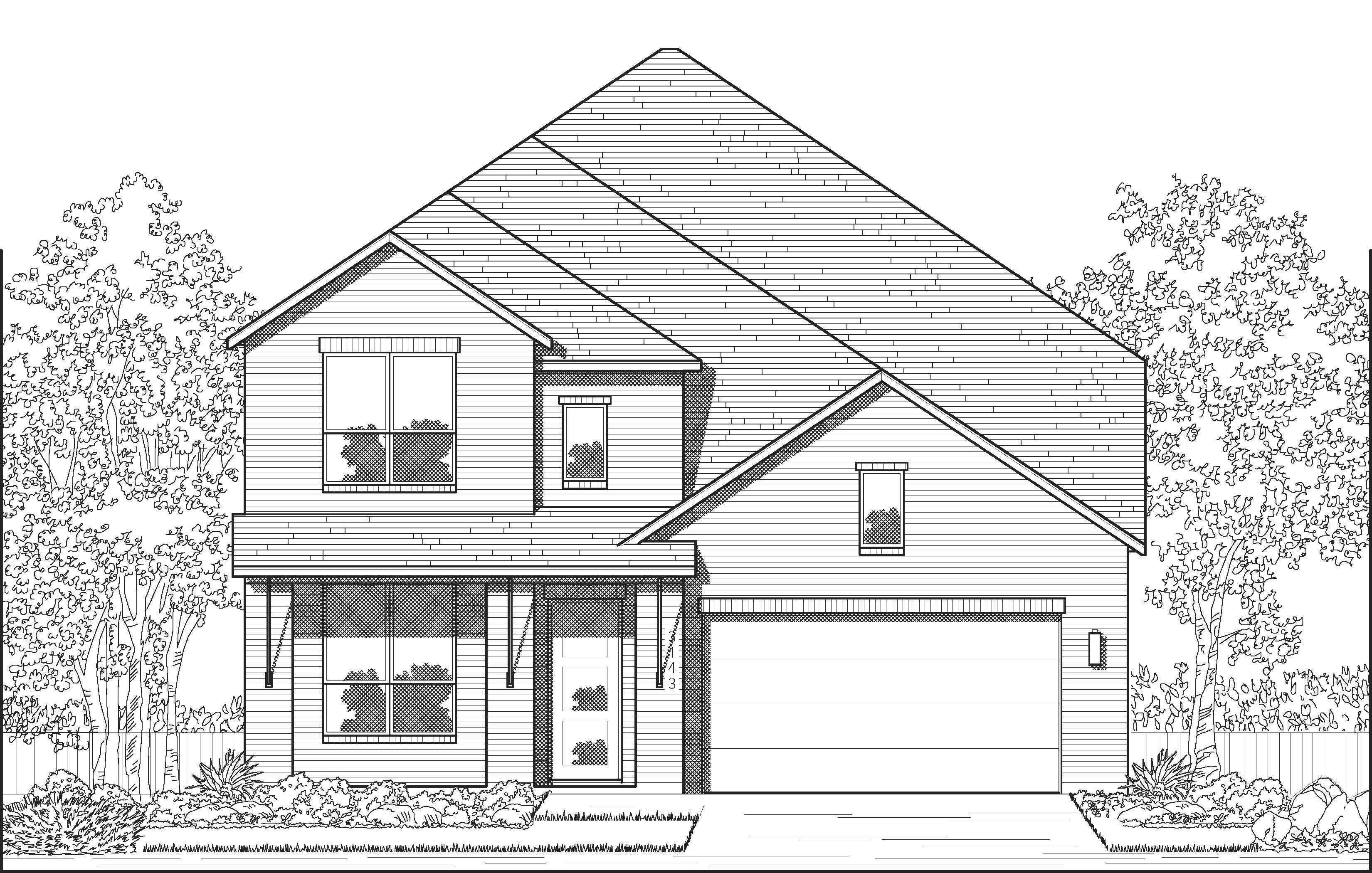 Plan Croydon - Mantua Point: 55ft. lots: Van Alstyne, Texas - Highland Homes