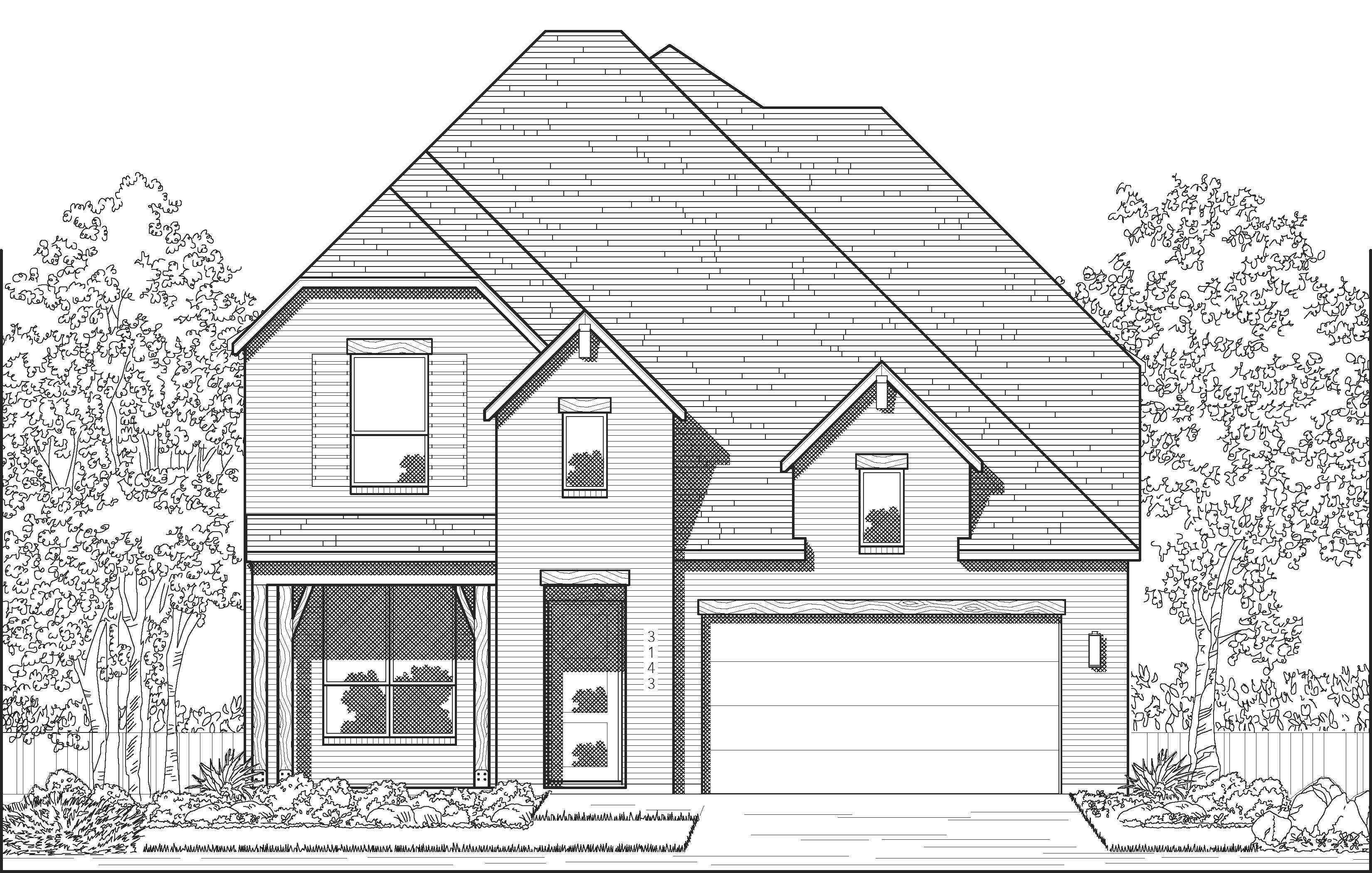 Plan Croydon - Pecan Square: 50ft. lots: Northlake, Texas - Highland Homes