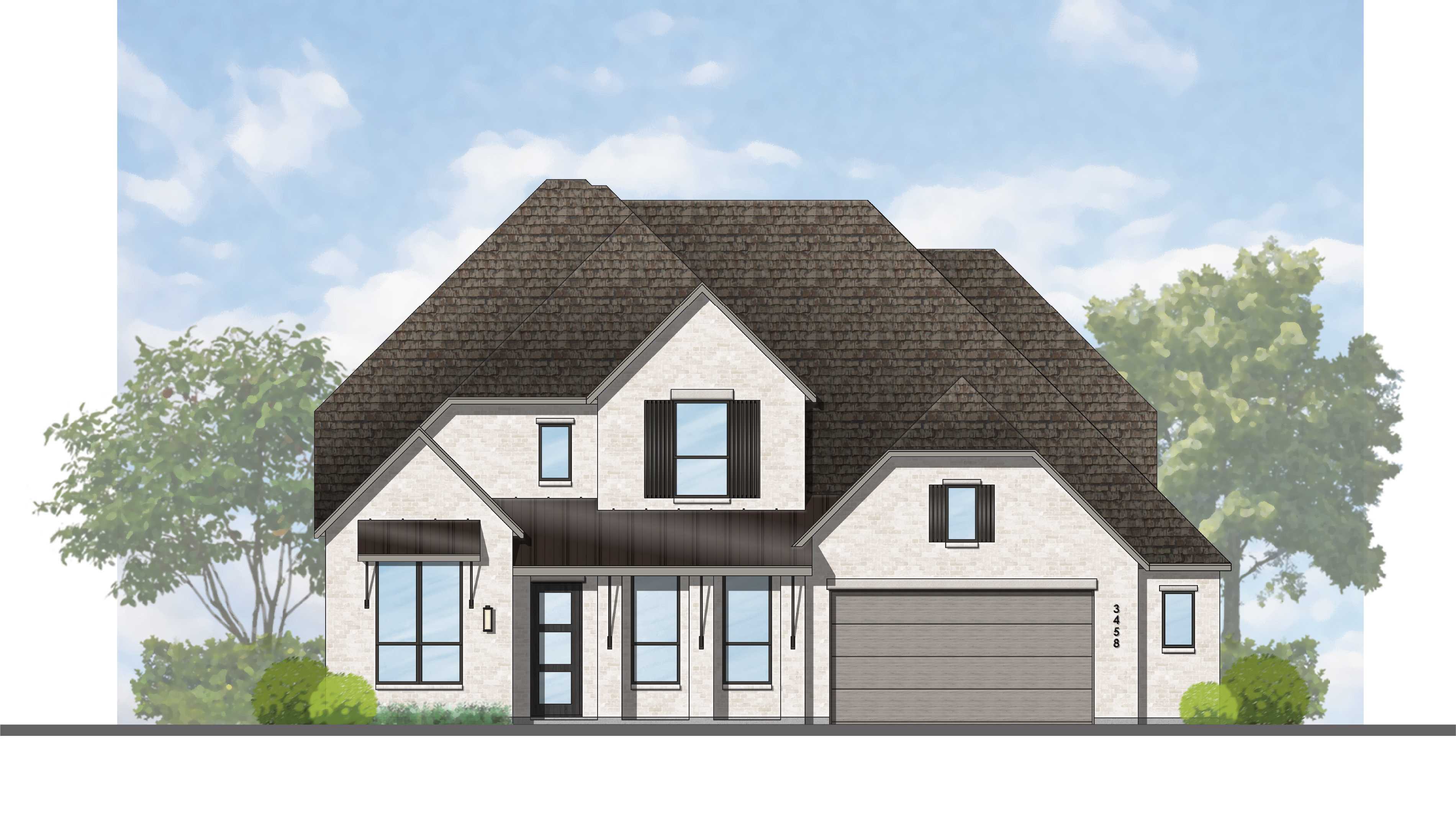 Plan Regis - Riceland: 65ft. lots: Mont Belvieu, Texas - Highland Homes