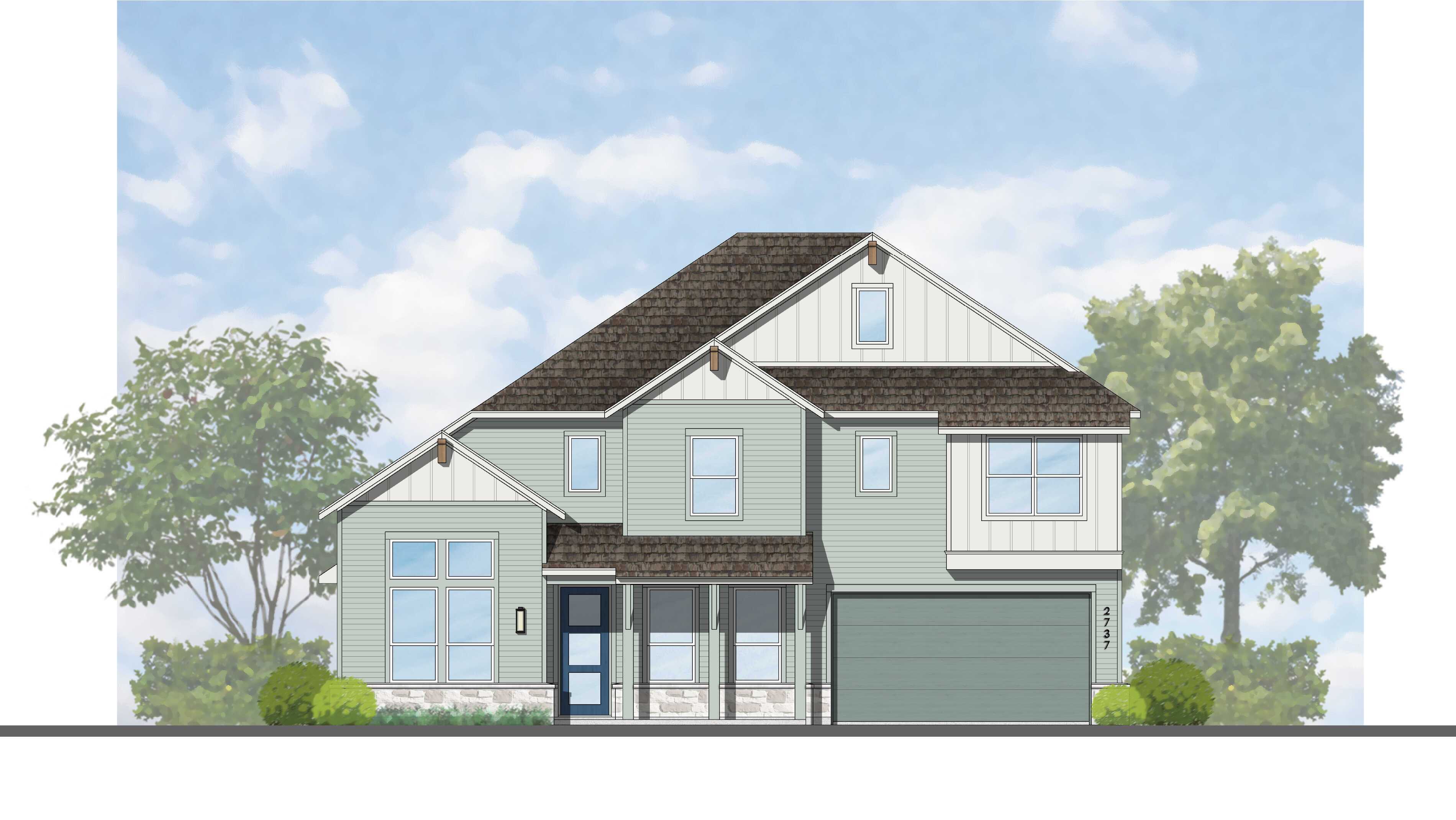 Plan Nelson - Lariat: 70ft. lots: Liberty Hill, Texas - Highland Homes