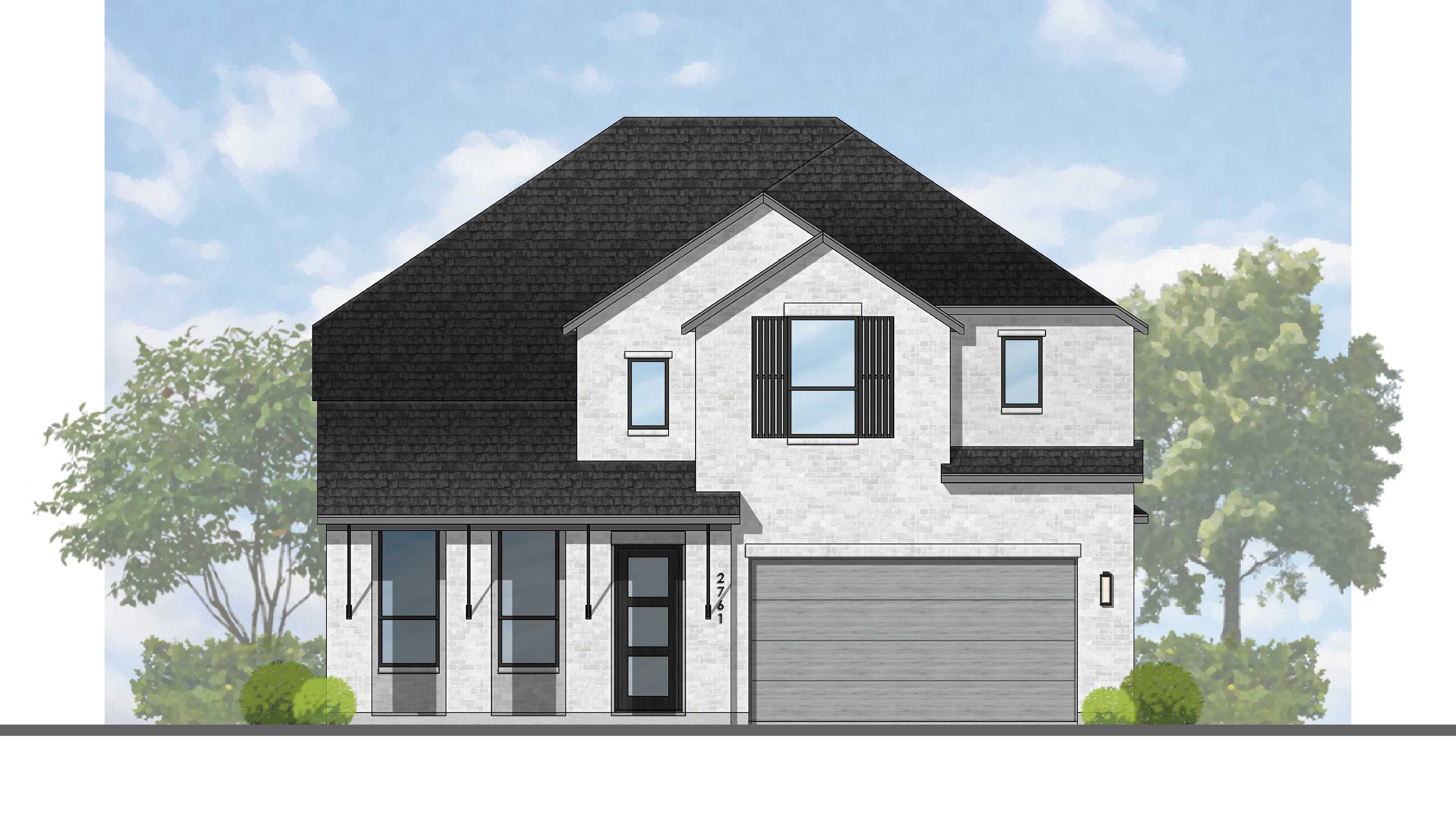 Plan Fordham - Wolf Ranch: 51ft. lots: Georgetown, Texas - Highland Homes