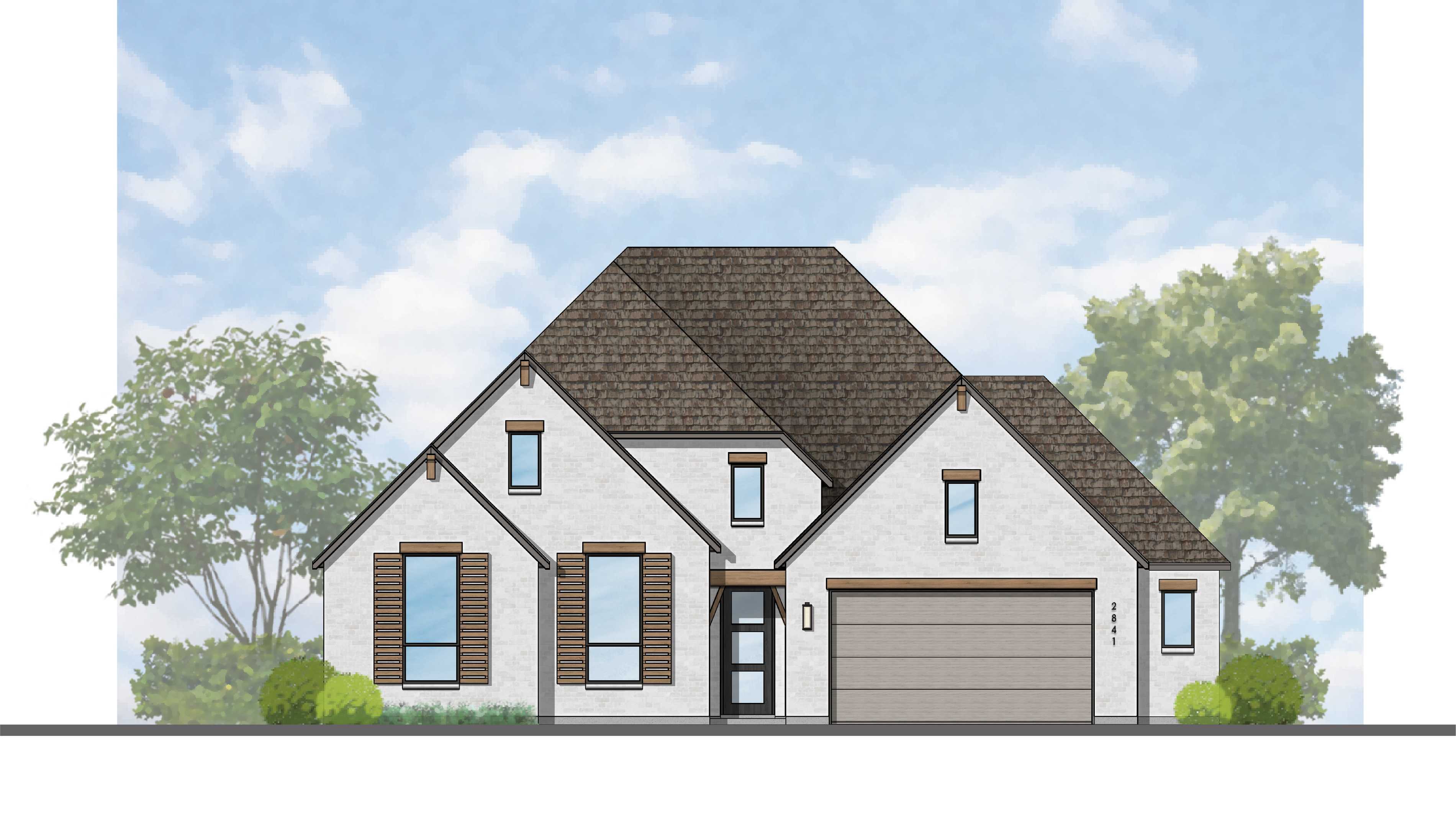 Plan Canterbury - Riceland: 65ft. lots: Mont Belvieu, Texas - Highland Homes