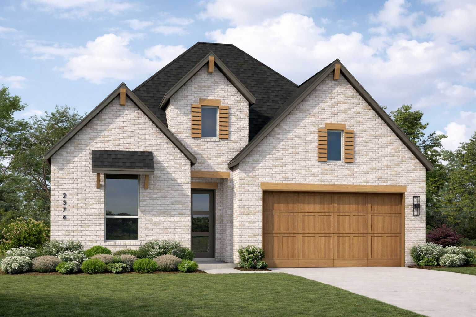 Plan Hampton - Wildflower Ranch: 50ft. lots: Justin, Texas - Highland Homes