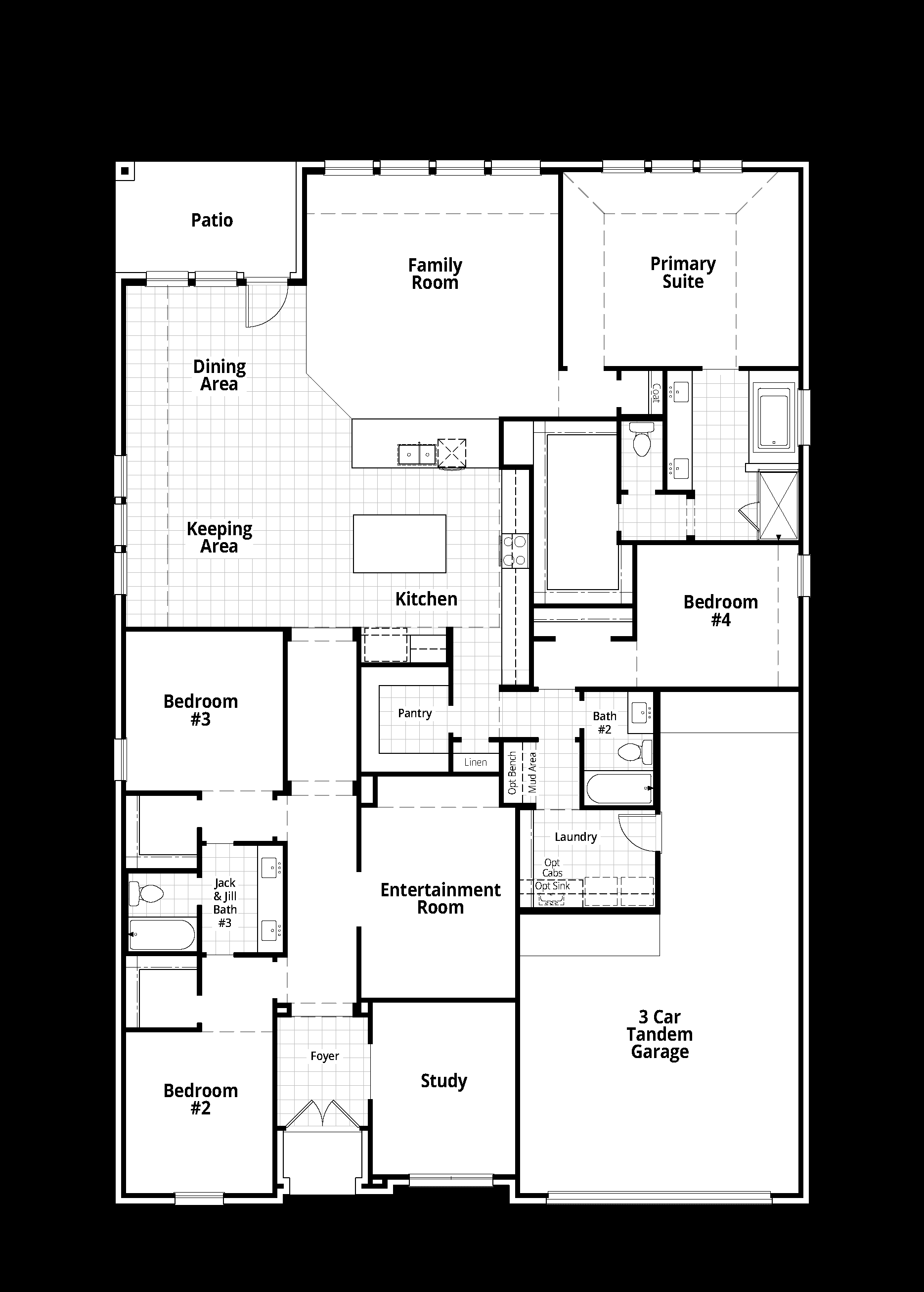 Plan Bradford - Thompson Farms: 60ft. lots: Van Alstyne, Texas - Highland Homes