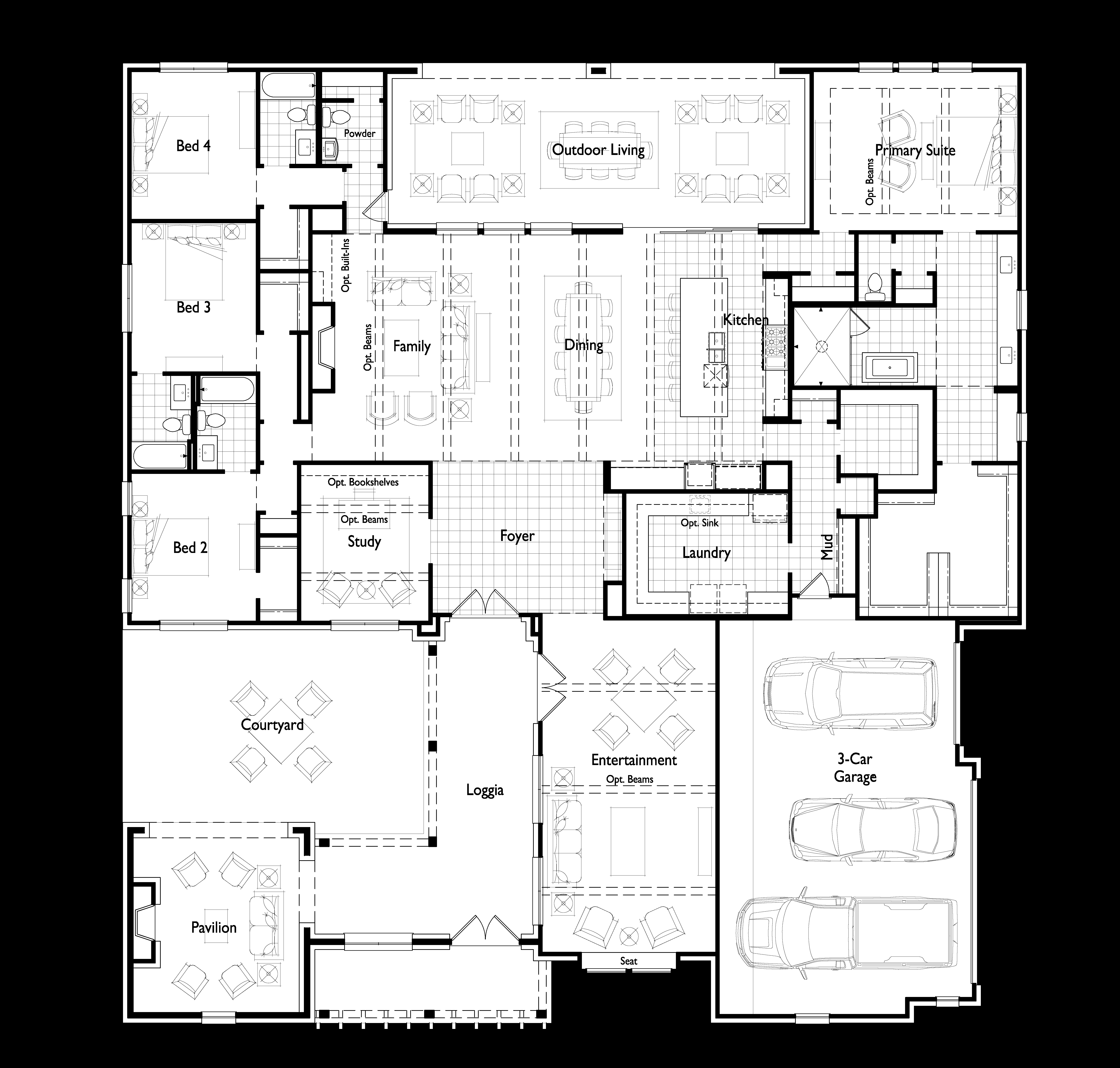 Plan Laurel - Estates at Bristol Valley: Heath, Texas - Highland Homes