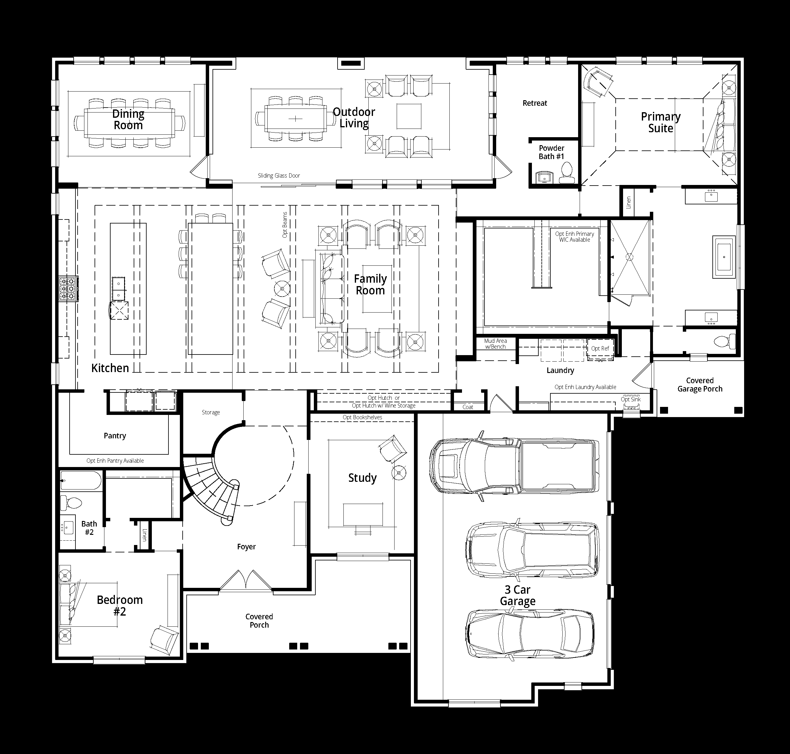 Plan Willow - Estates at Bristol Valley: Heath, Texas - Highland Homes