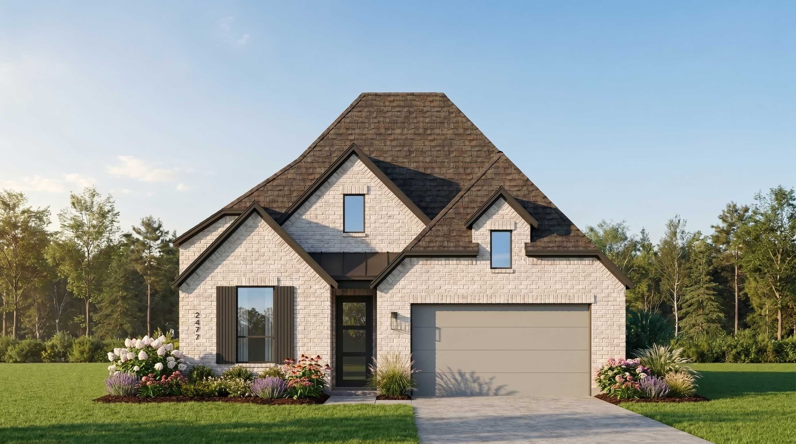 Plan Surrey - Parkside On The River: 50ft. lots: Georgetown, Texas - Highland Homes