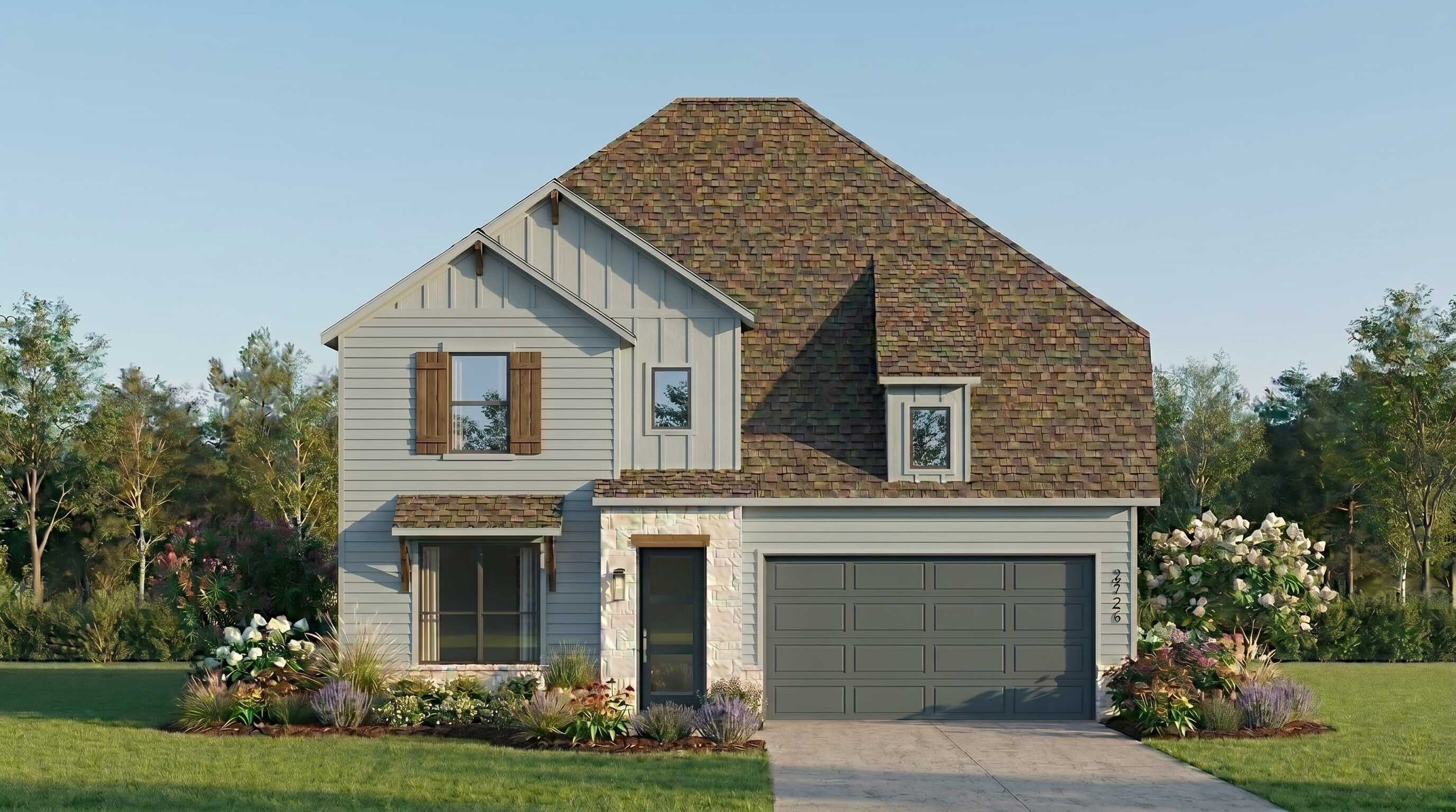 Plan Rodin - Lariat: 50ft. lots: Liberty Hill, Texas - Highland Homes