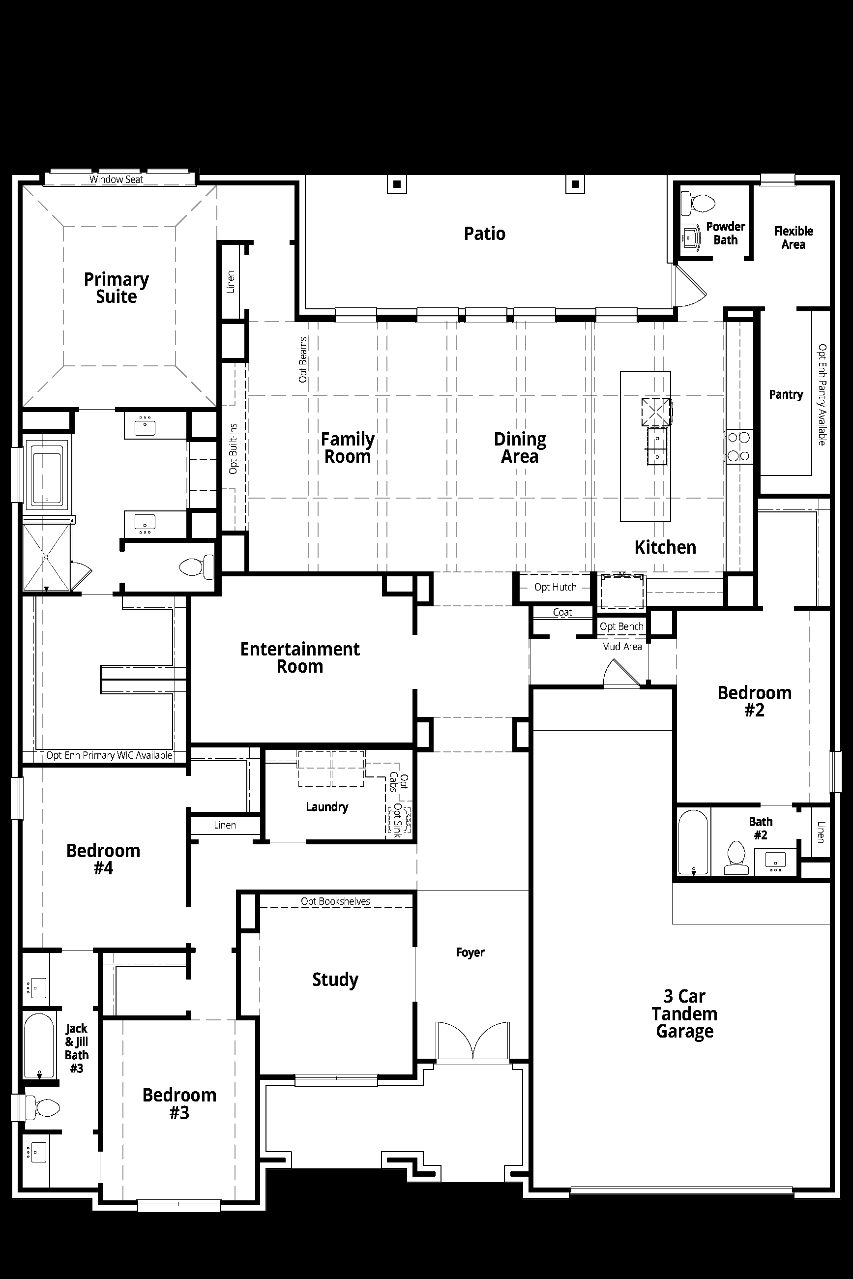 Plan Byron - The Woodlands Hills: Willis, Texas - Highland Homes